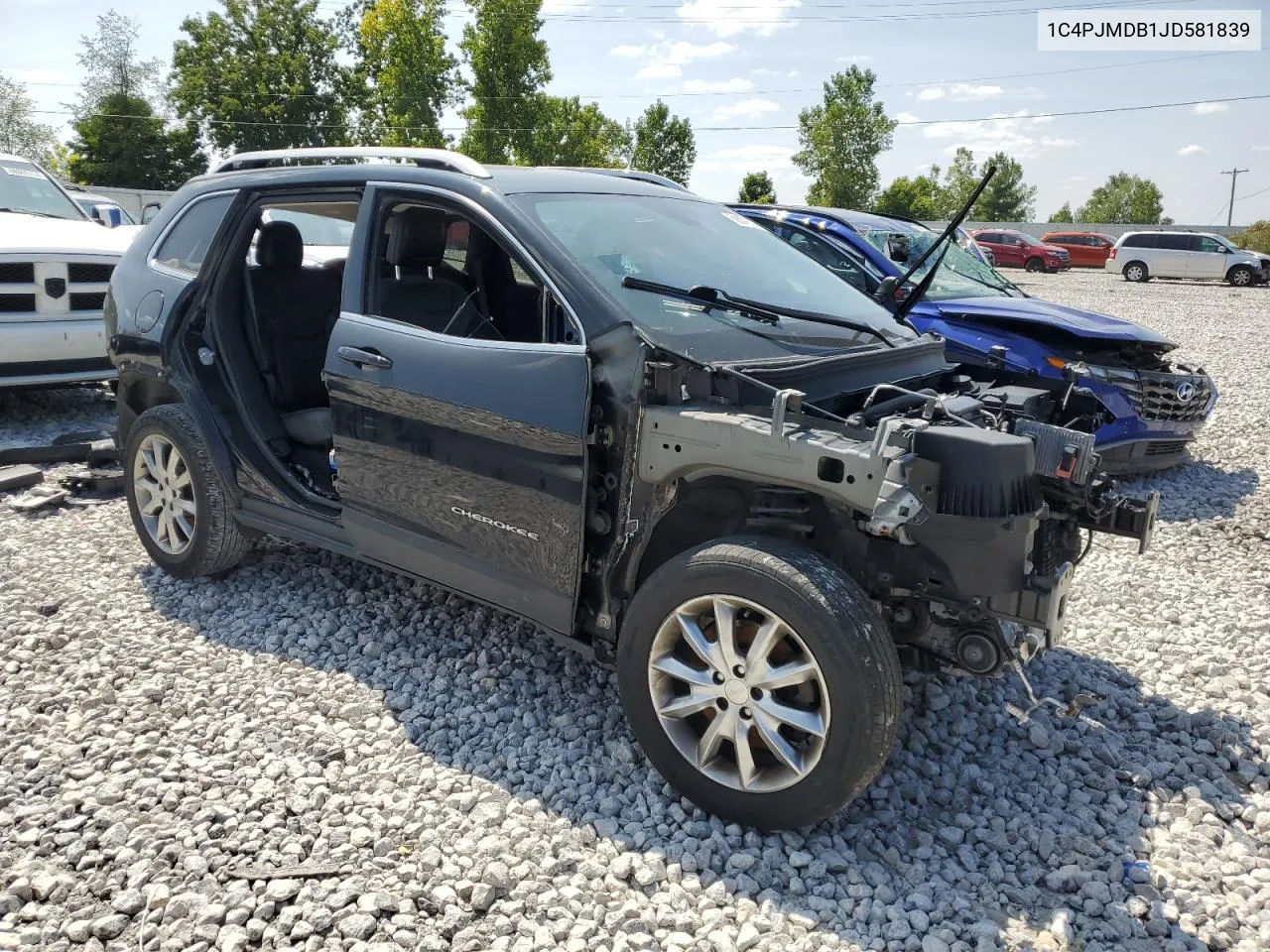 2018 Jeep Cherokee Limited VIN: 1C4PJMDB1JD581839 Lot: 68379394