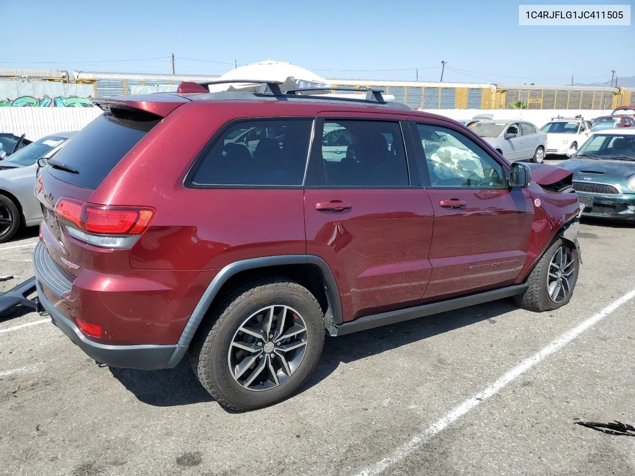 2018 Jeep Grand Cherokee Trailhawk VIN: 1C4RJFLG1JC411505 Lot: 68472164