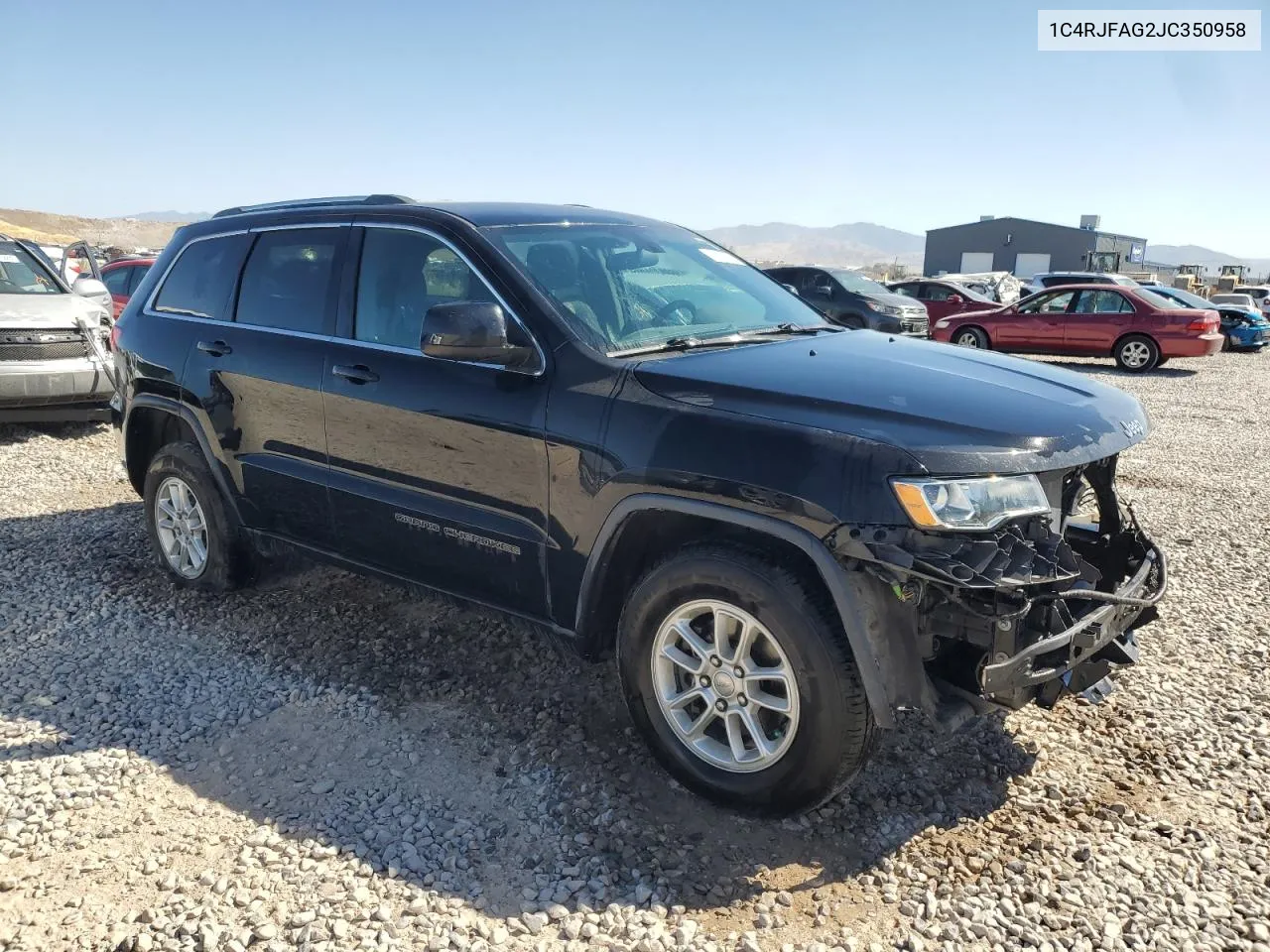 2018 Jeep Grand Cherokee Laredo VIN: 1C4RJFAG2JC350958 Lot: 68547064