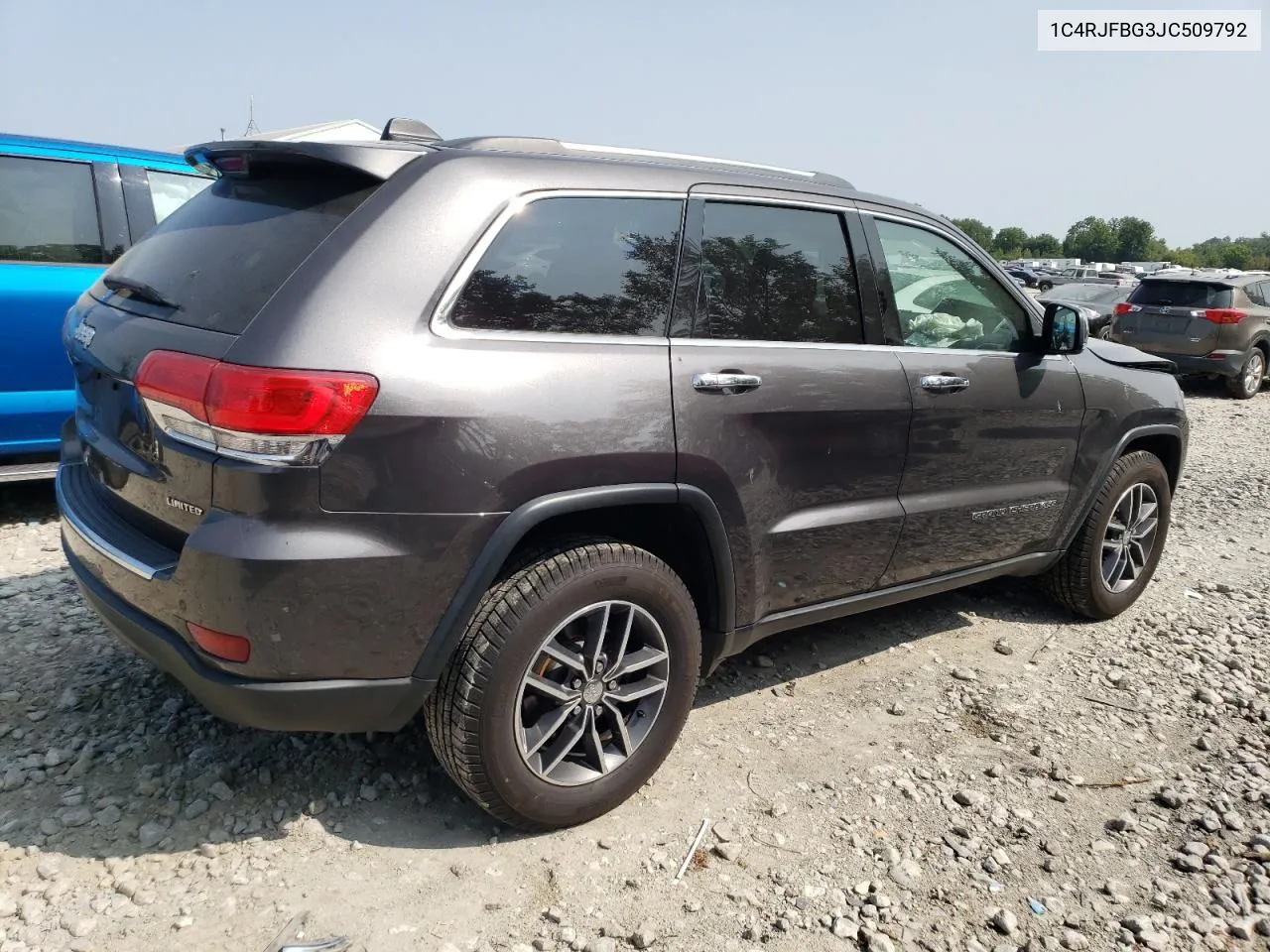 2018 Jeep Grand Cherokee Limited VIN: 1C4RJFBG3JC509792 Lot: 68554504