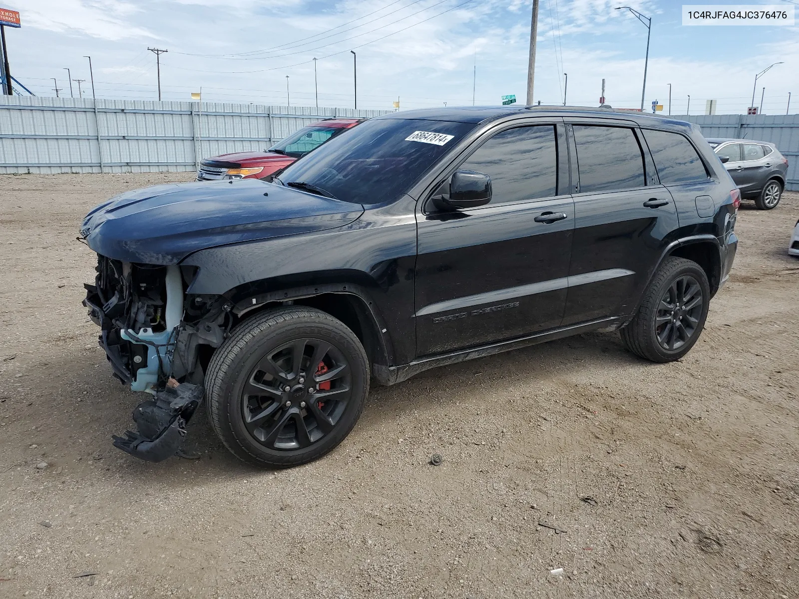 2018 Jeep Grand Cherokee Laredo VIN: 1C4RJFAG4JC376476 Lot: 68647814