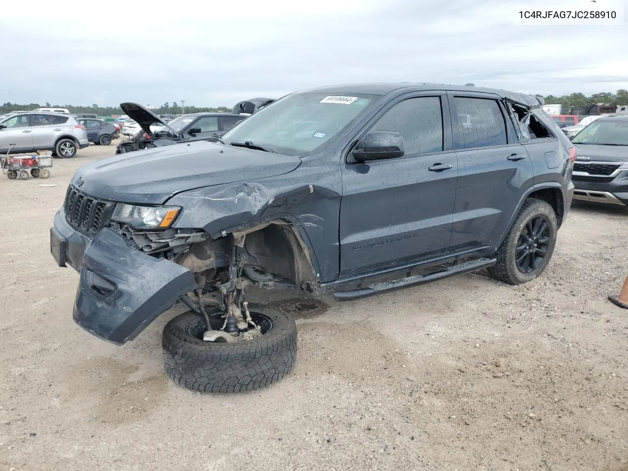 2018 Jeep Grand Cherokee Laredo VIN: 1C4RJFAG7JC258910 Lot: 69106664