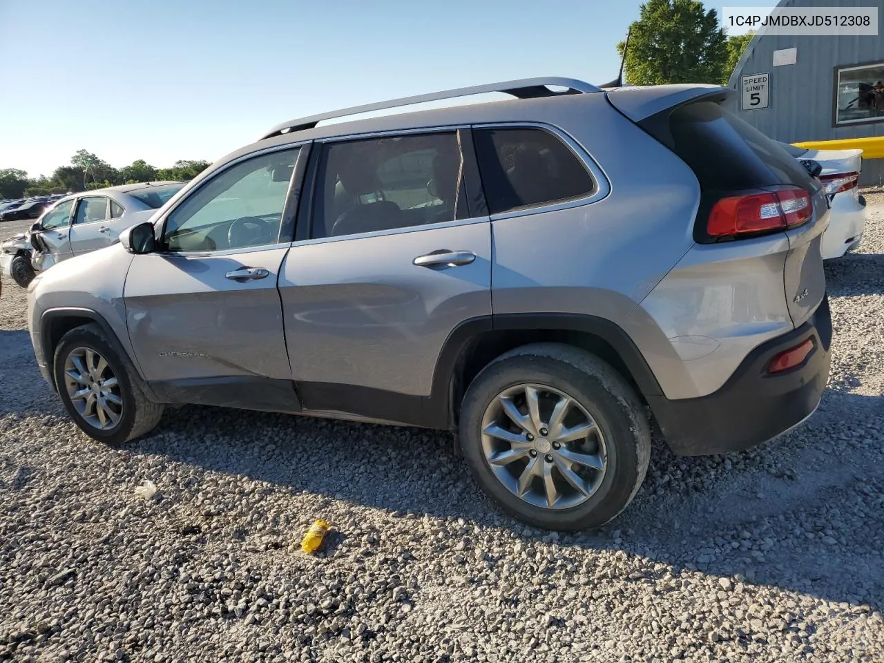 2018 Jeep Cherokee Limited VIN: 1C4PJMDBXJD512308 Lot: 69599244