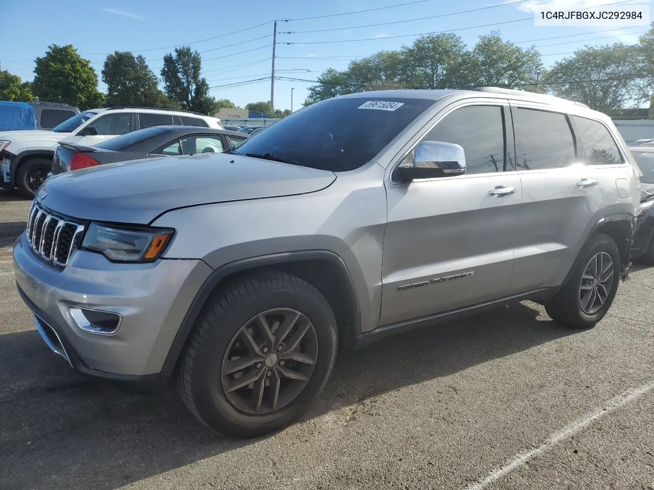 2018 Jeep Grand Cherokee Limited VIN: 1C4RJFBGXJC292984 Lot: 69615084