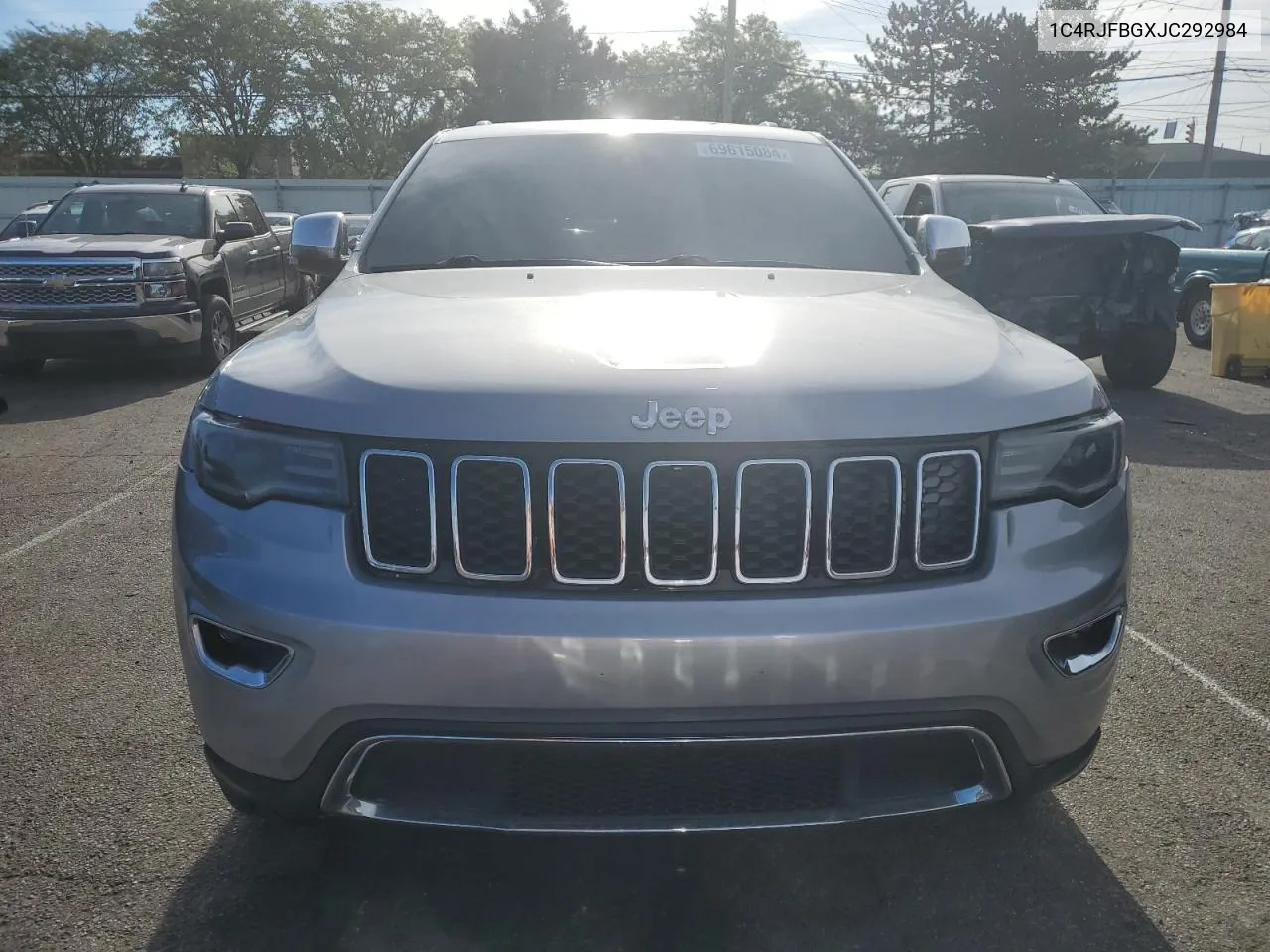 2018 Jeep Grand Cherokee Limited VIN: 1C4RJFBGXJC292984 Lot: 69615084