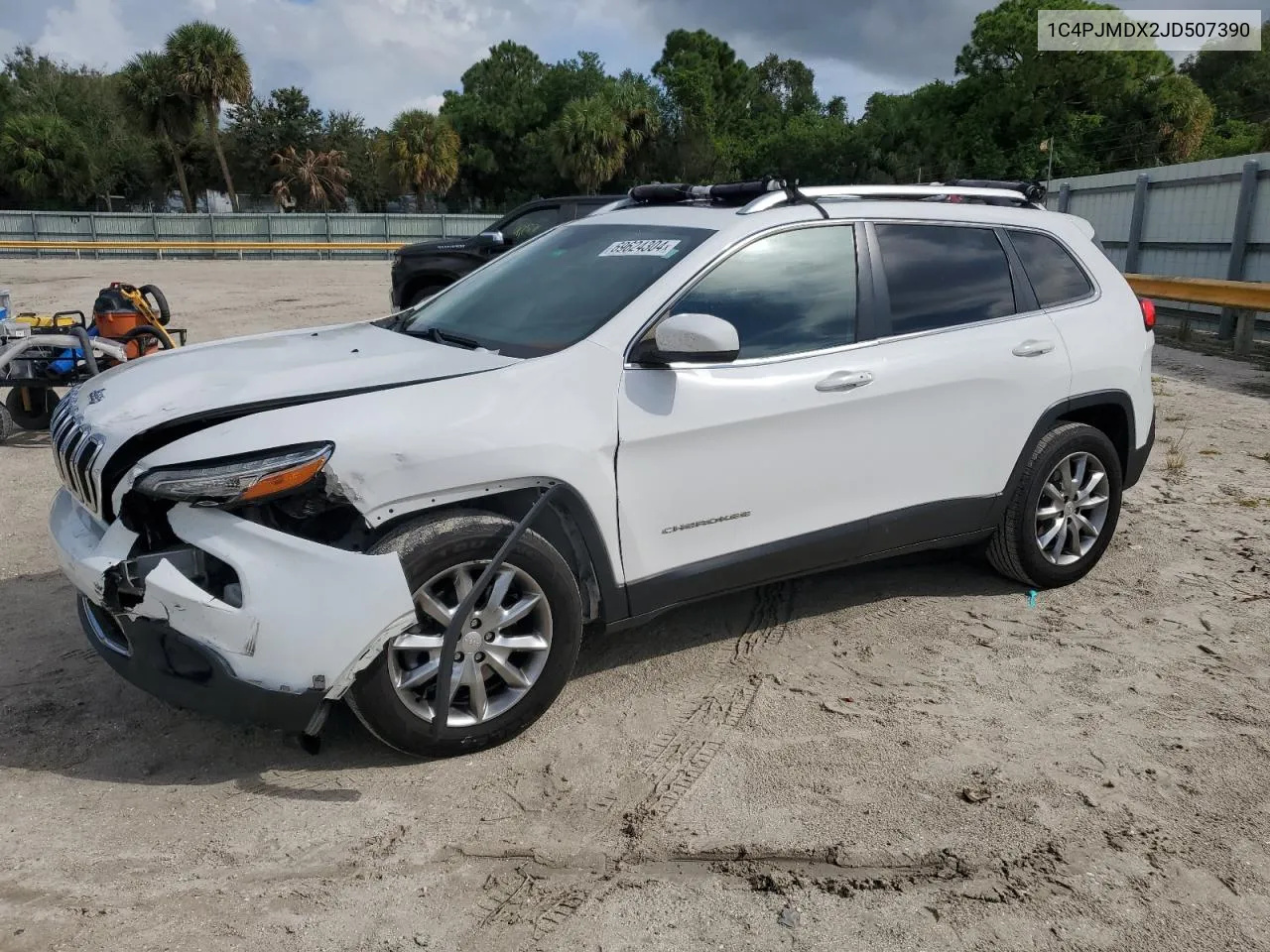 2018 Jeep Cherokee Limited VIN: 1C4PJMDX2JD507390 Lot: 69624304