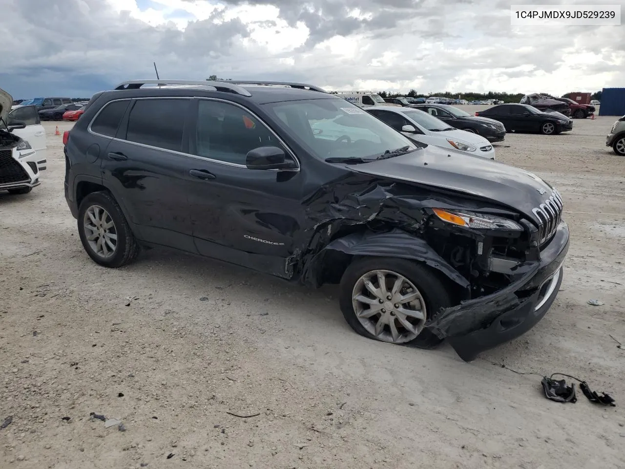 2018 Jeep Cherokee Limited VIN: 1C4PJMDX9JD529239 Lot: 69626564