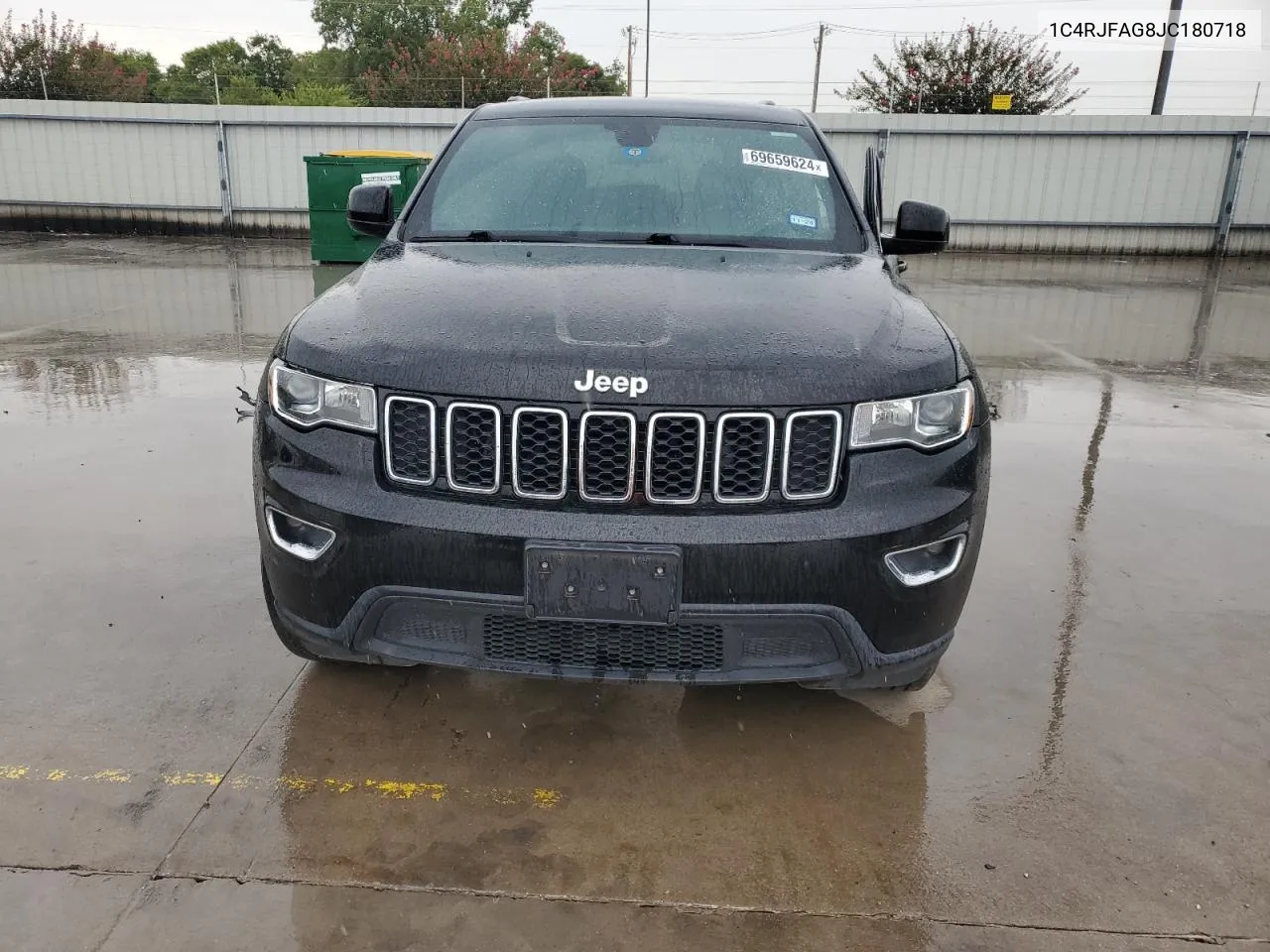 2018 Jeep Grand Cherokee Laredo VIN: 1C4RJFAG8JC180718 Lot: 69659624