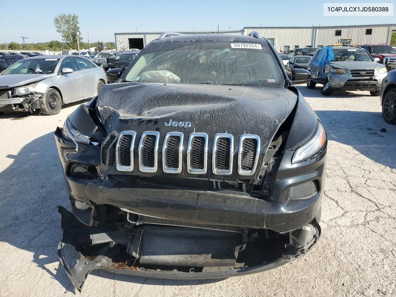 1C4PJLCX1JD580388 2018 Jeep Cherokee Latitude