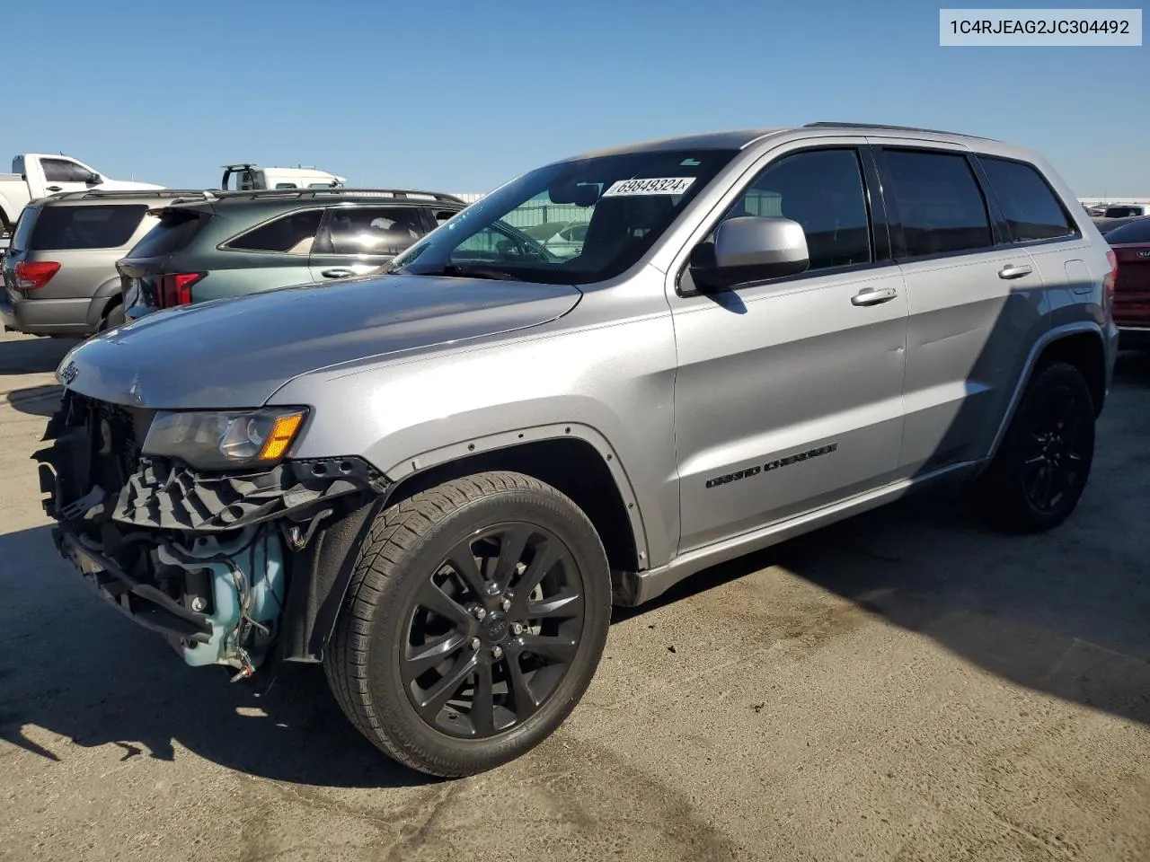 2018 Jeep Grand Cherokee Laredo VIN: 1C4RJEAG2JC304492 Lot: 69849324