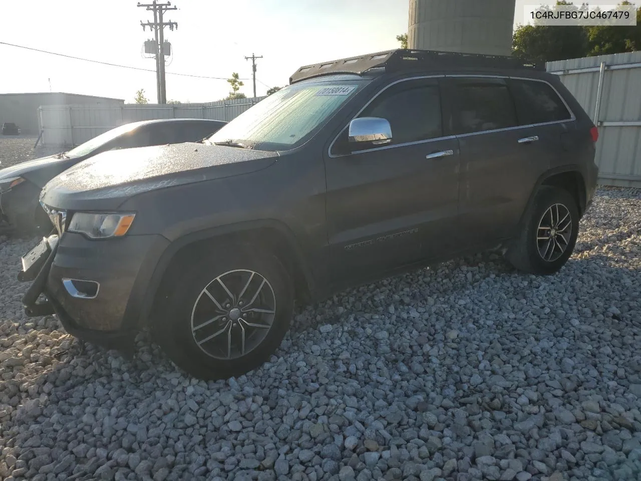 2018 Jeep Grand Cherokee Limited VIN: 1C4RJFBG7JC467479 Lot: 70150814