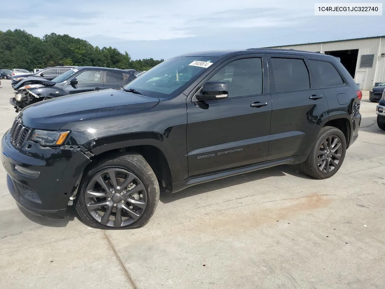 2018 Jeep Grand Cherokee Overland VIN: 1C4RJECG1JC322740 Lot: 70409874