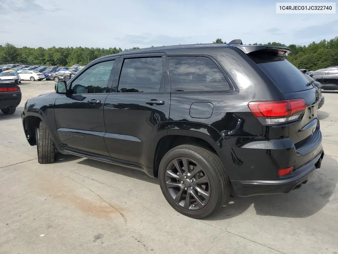 2018 Jeep Grand Cherokee Overland VIN: 1C4RJECG1JC322740 Lot: 70409874