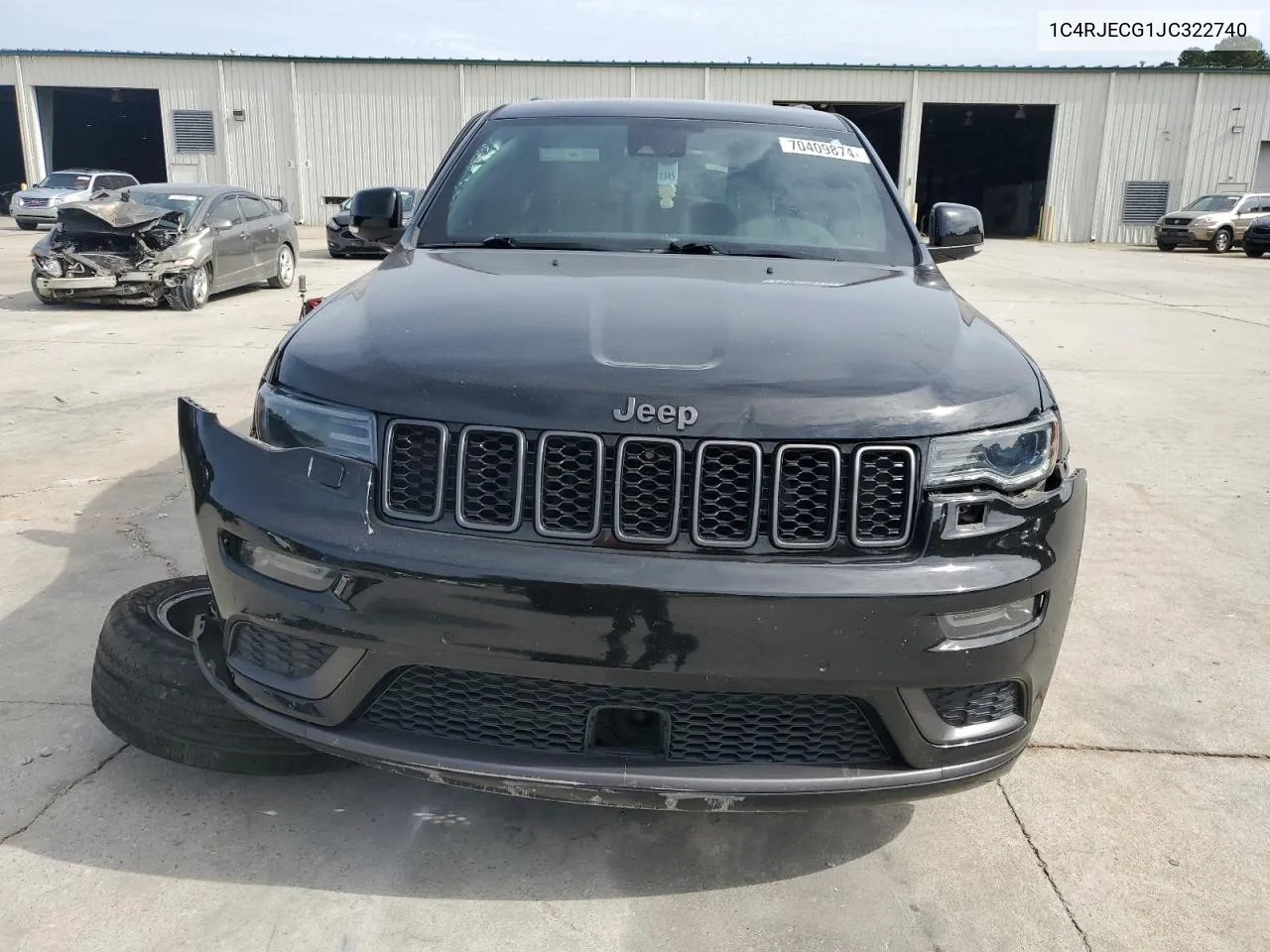 2018 Jeep Grand Cherokee Overland VIN: 1C4RJECG1JC322740 Lot: 70409874