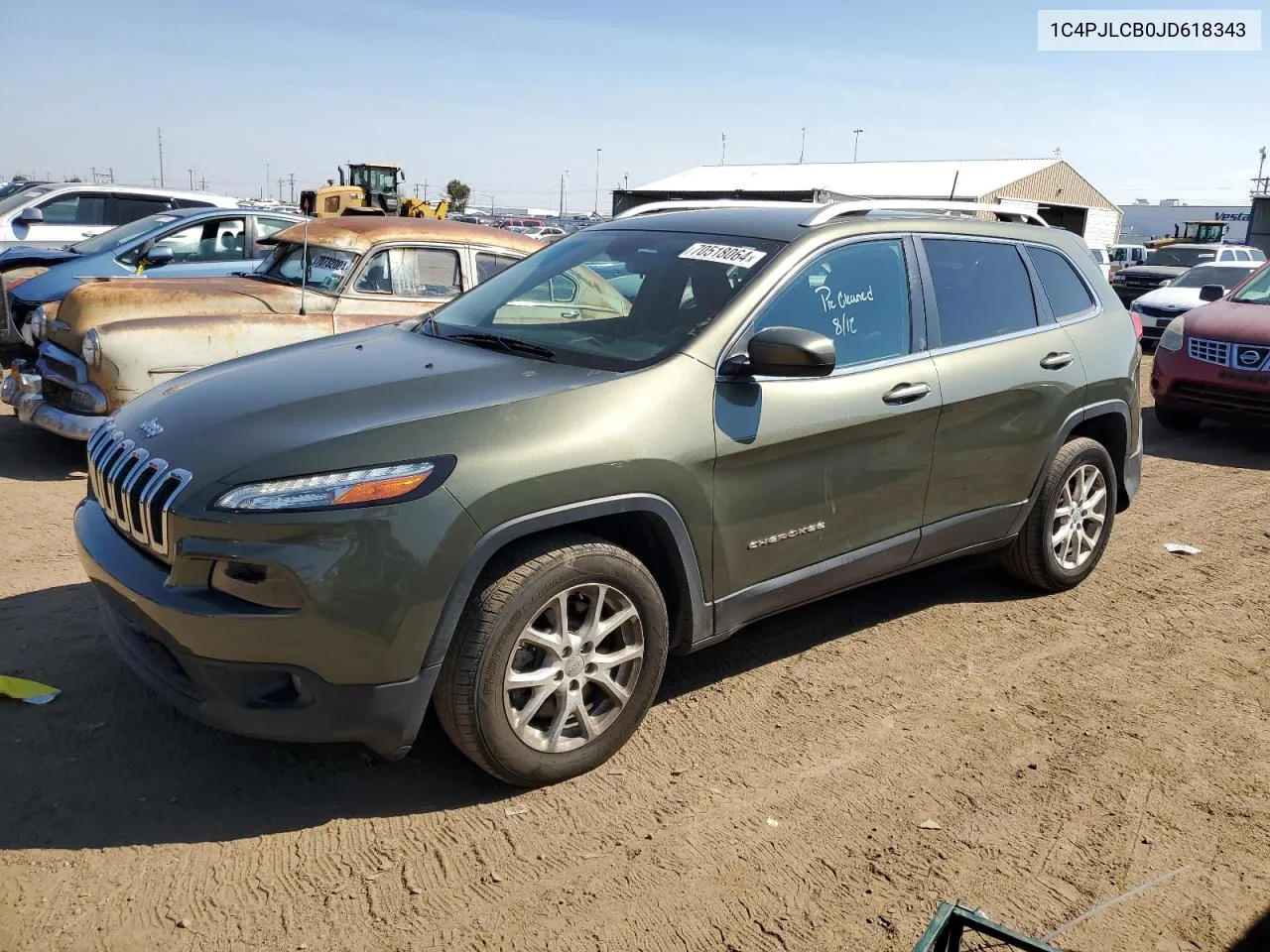 2018 Jeep Cherokee Latitude VIN: 1C4PJLCB0JD618343 Lot: 70518064