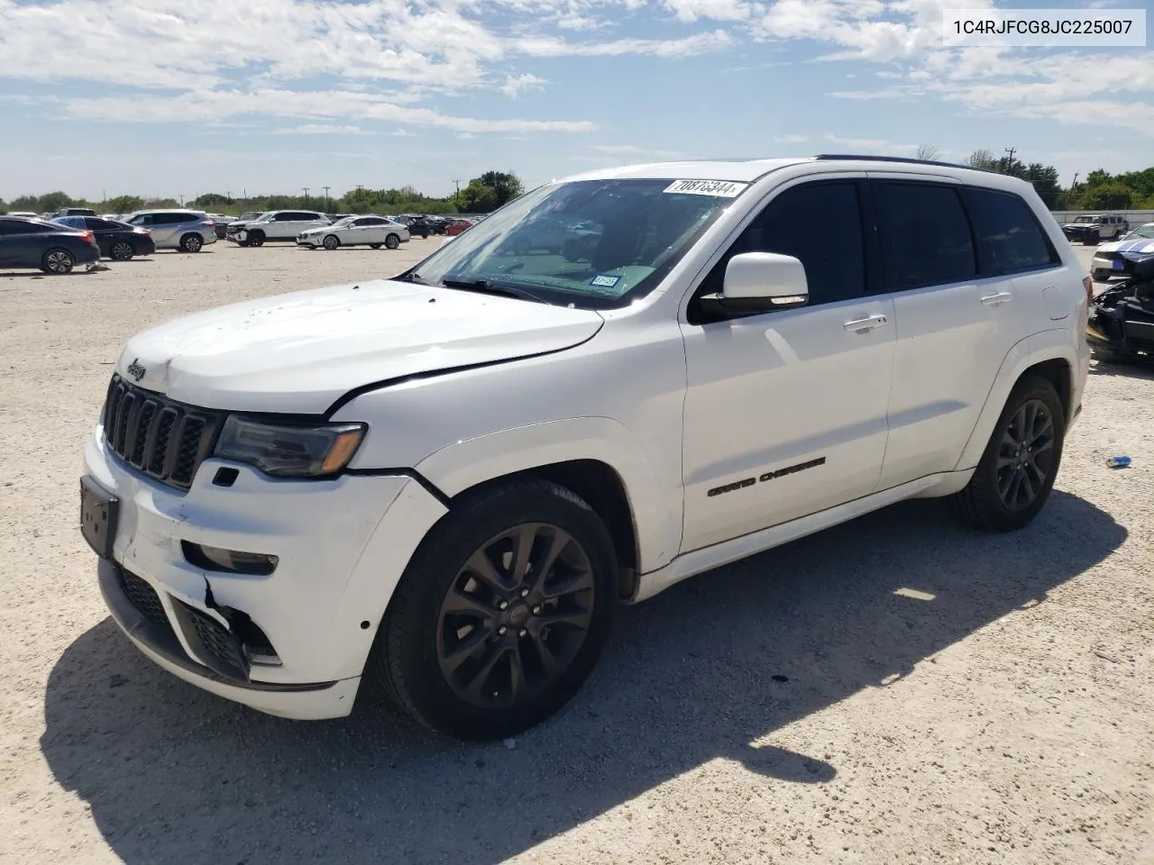 2018 Jeep Grand Cherokee Overland VIN: 1C4RJFCG8JC225007 Lot: 70876344