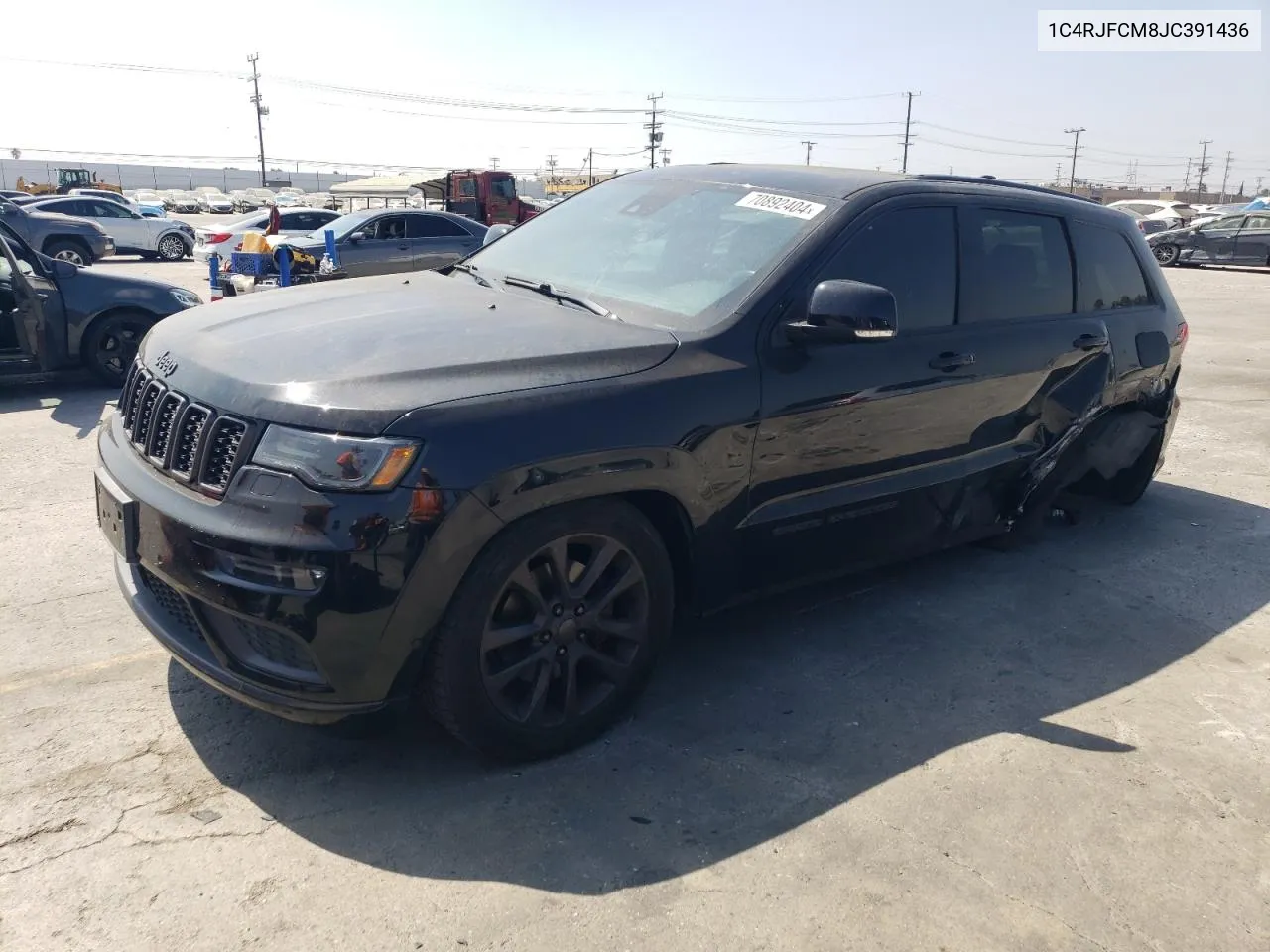 2018 Jeep Grand Cherokee Overland VIN: 1C4RJFCM8JC391436 Lot: 70892404