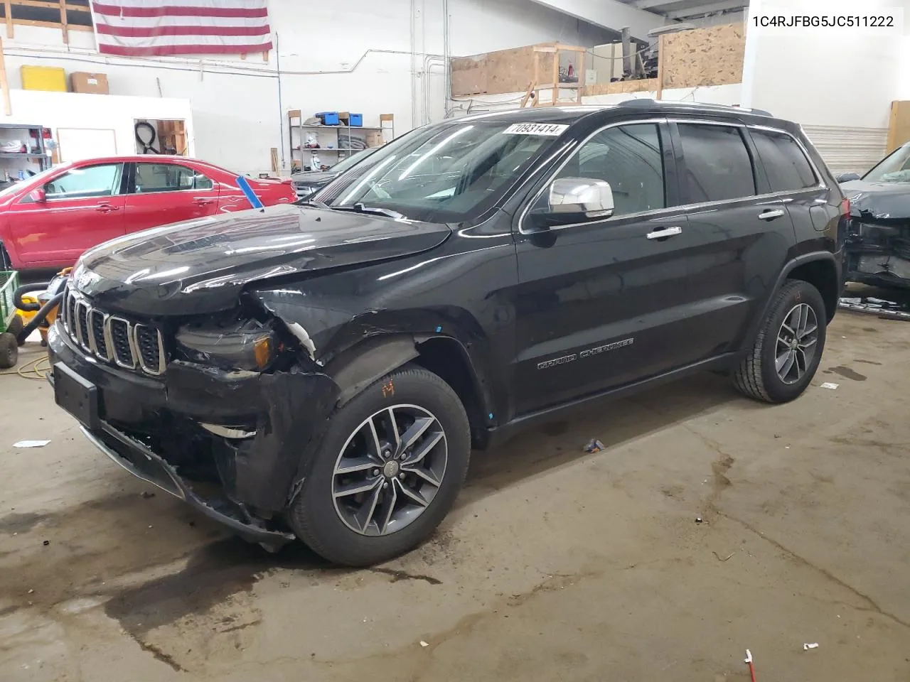 2018 Jeep Grand Cherokee Limited VIN: 1C4RJFBG5JC511222 Lot: 70931414