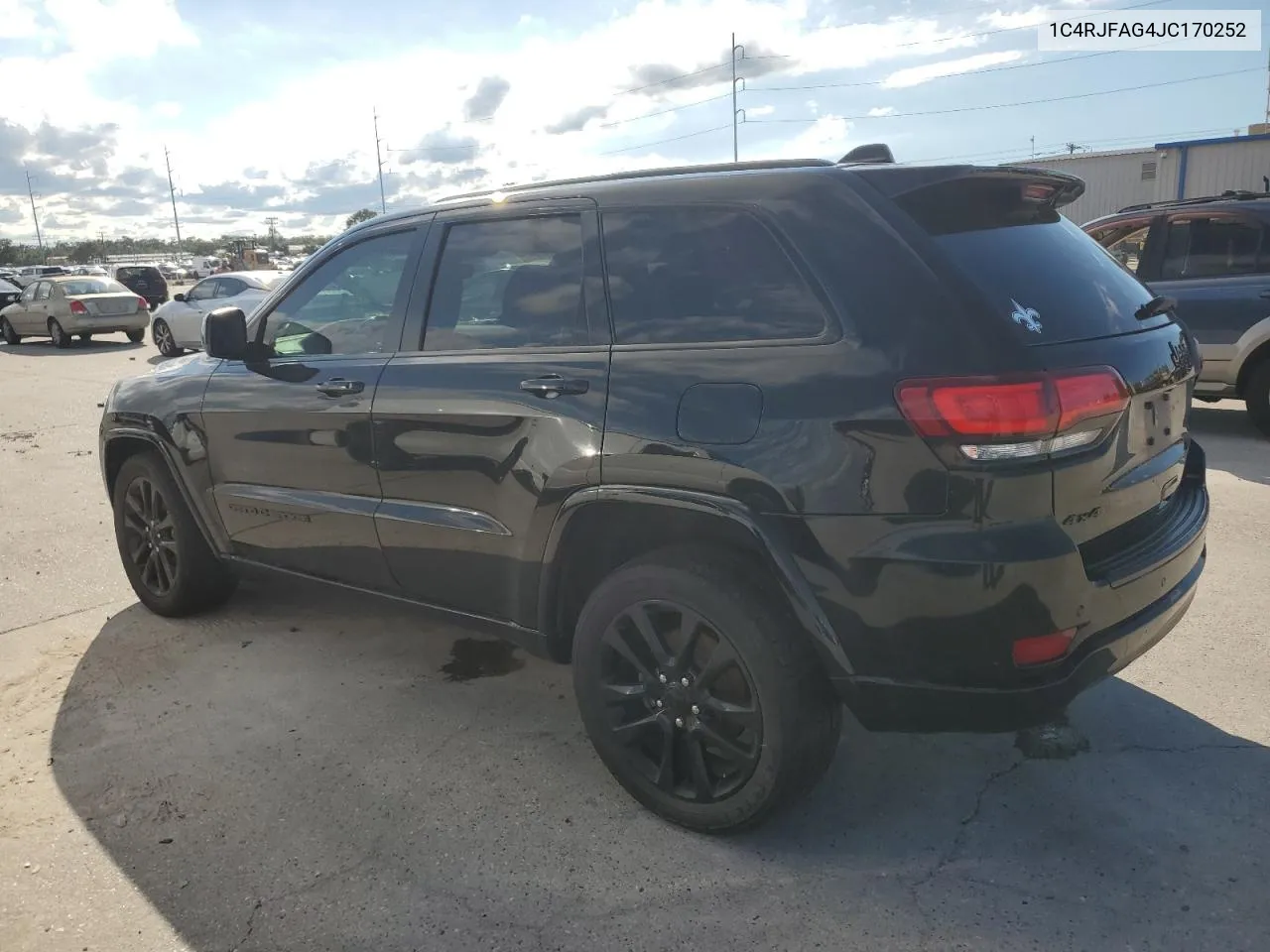 1C4RJFAG4JC170252 2018 Jeep Grand Cherokee Laredo