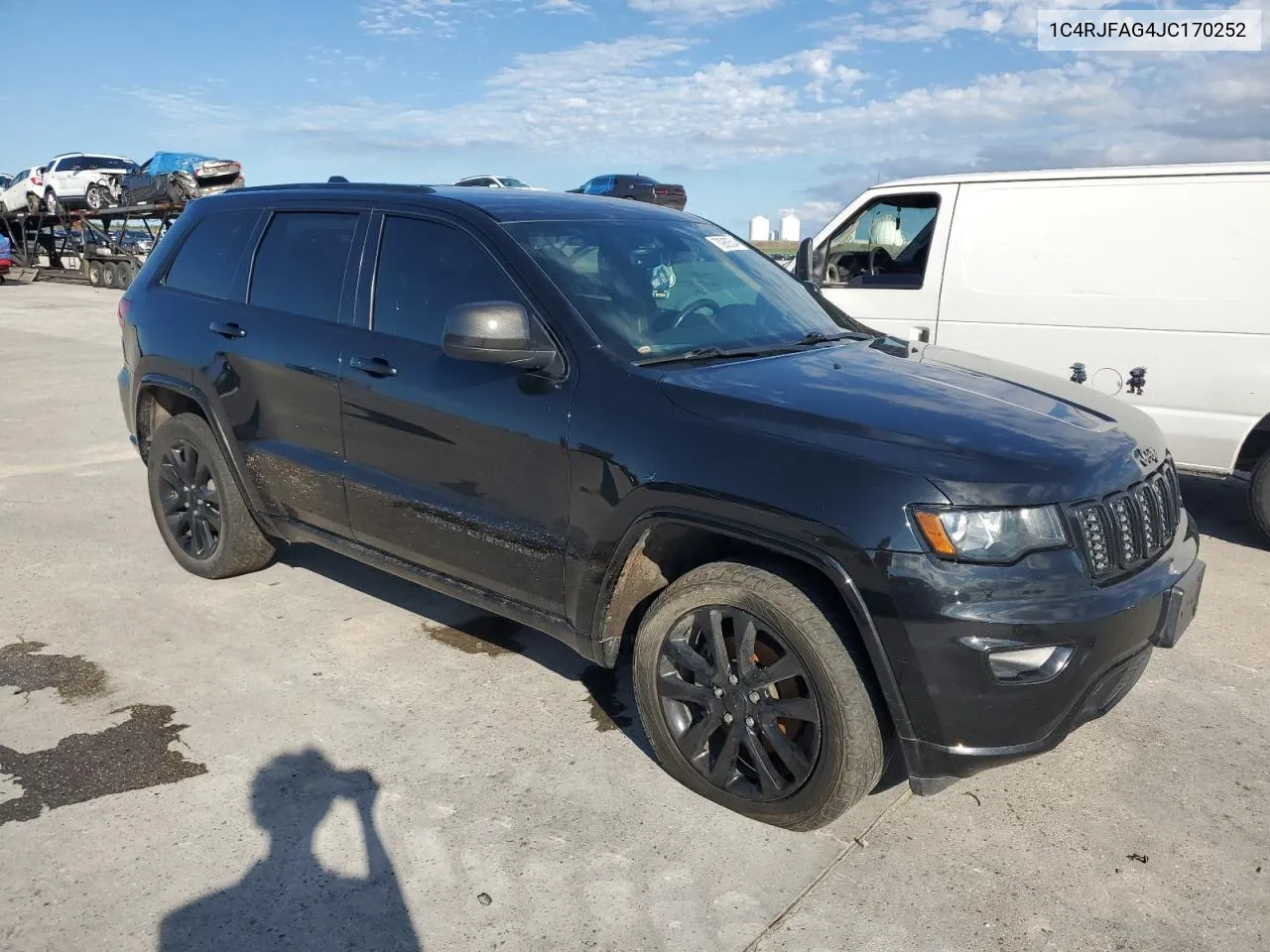 2018 Jeep Grand Cherokee Laredo VIN: 1C4RJFAG4JC170252 Lot: 70989554