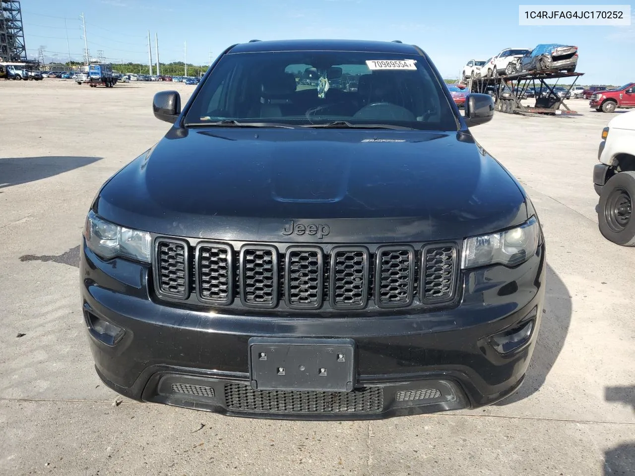 2018 Jeep Grand Cherokee Laredo VIN: 1C4RJFAG4JC170252 Lot: 70989554