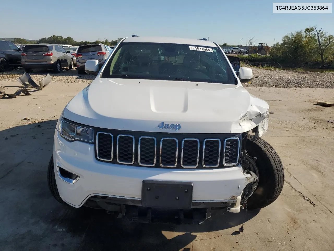 2018 Jeep Grand Cherokee Laredo VIN: 1C4RJEAG5JC353864 Lot: 71014984