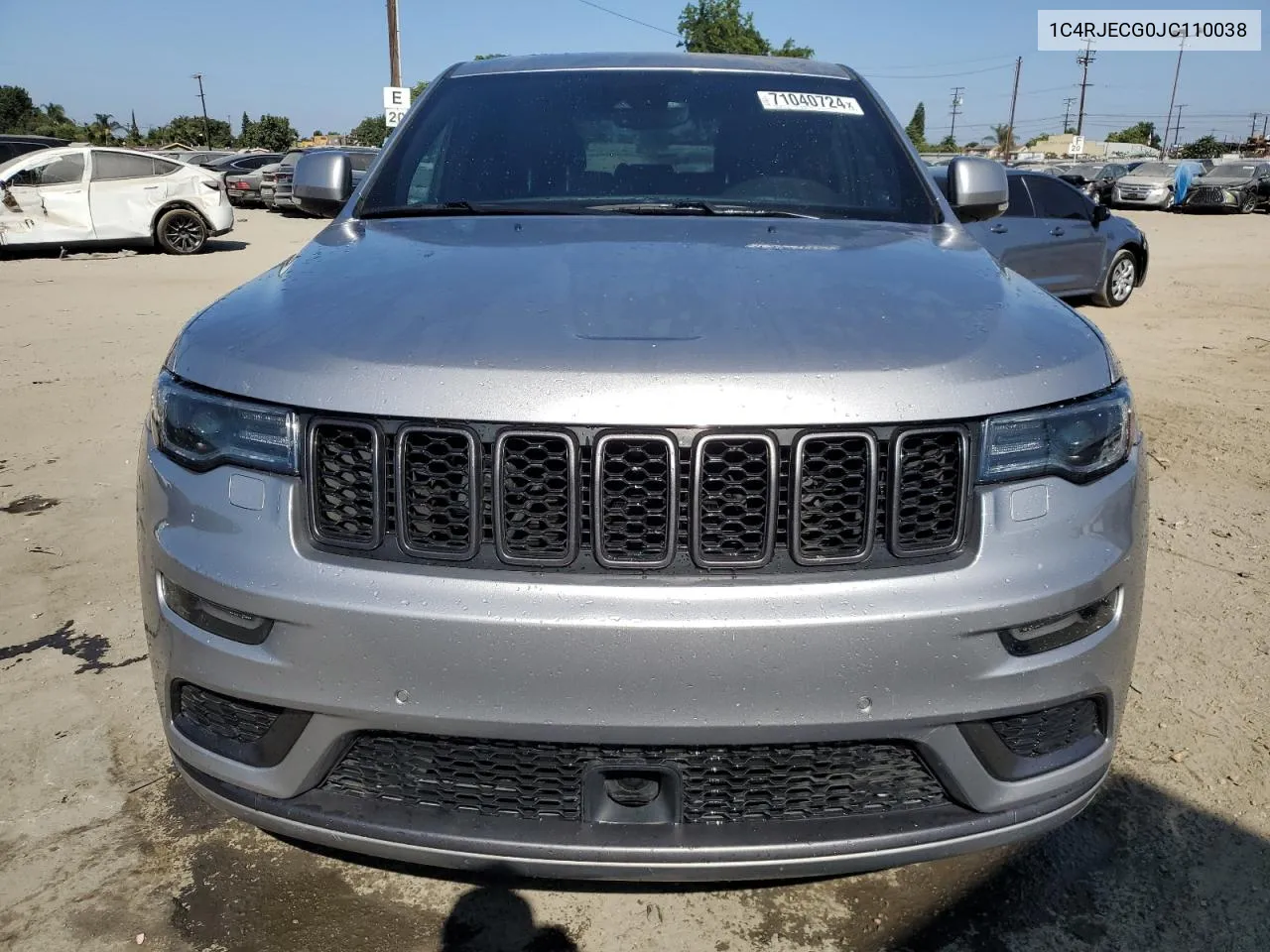 1C4RJECG0JC110038 2018 Jeep Grand Cherokee Overland