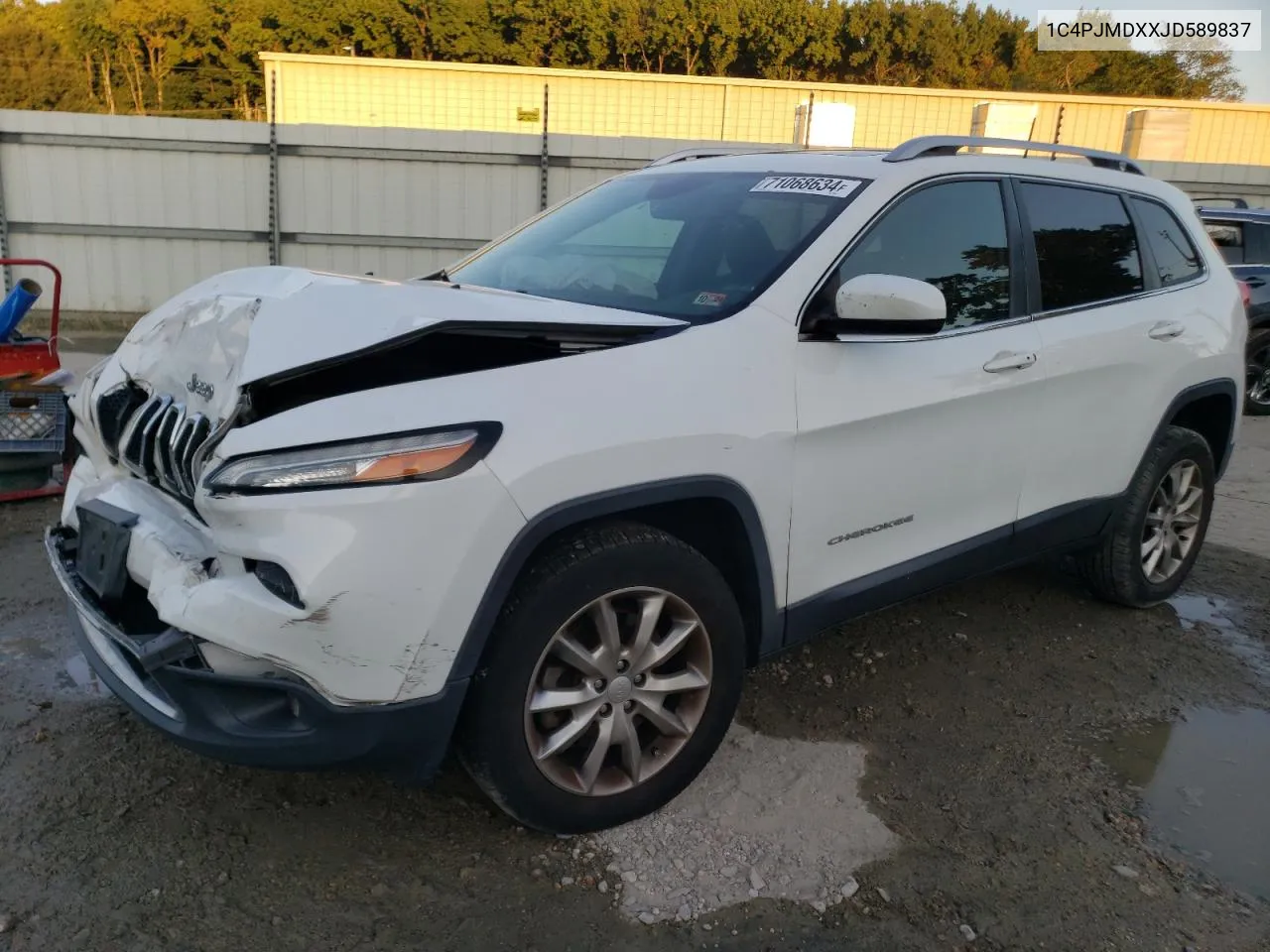 2018 Jeep Cherokee Limited VIN: 1C4PJMDXXJD589837 Lot: 71068634