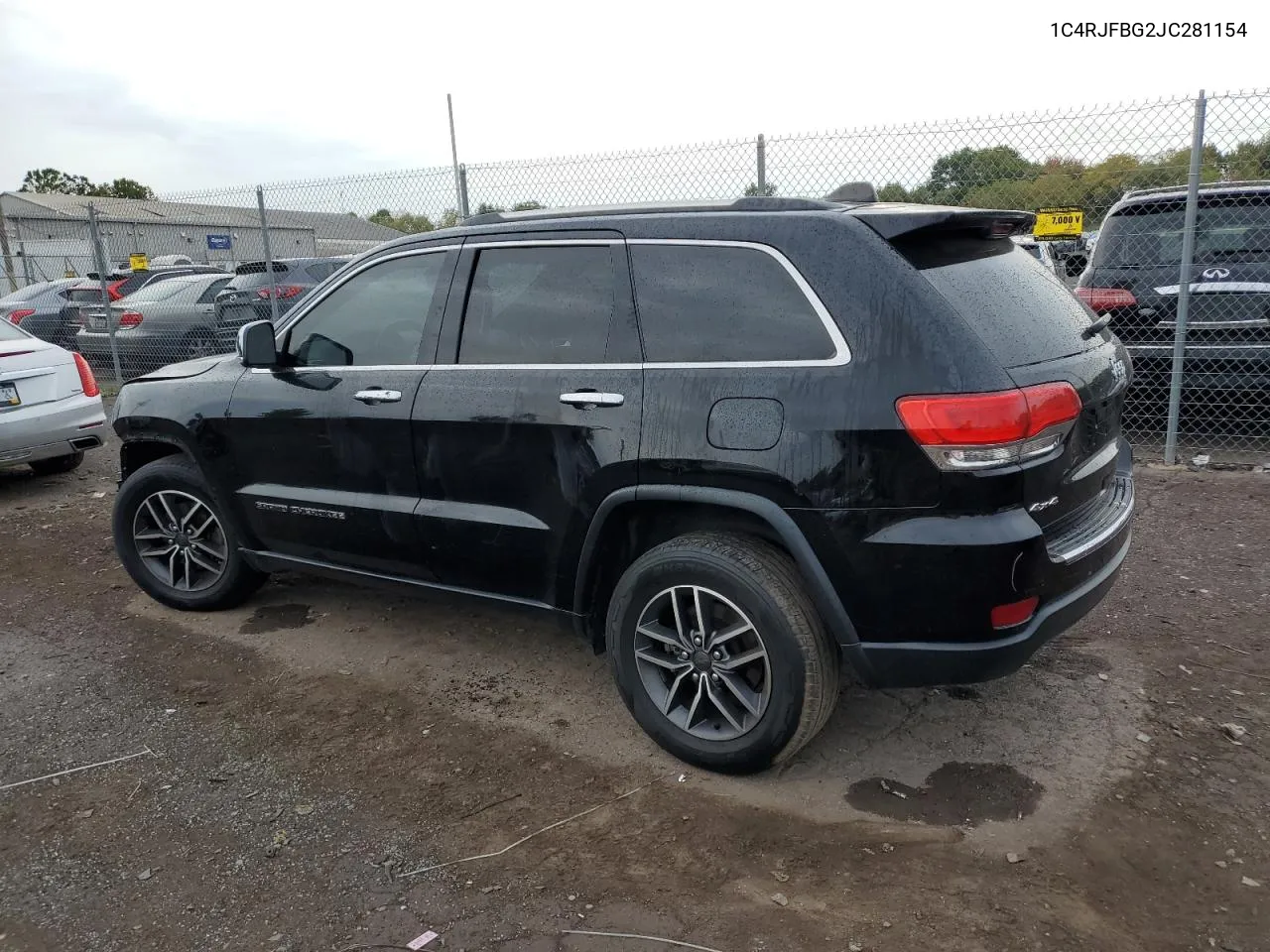 2018 Jeep Grand Cherokee Limited VIN: 1C4RJFBG2JC281154 Lot: 71263074