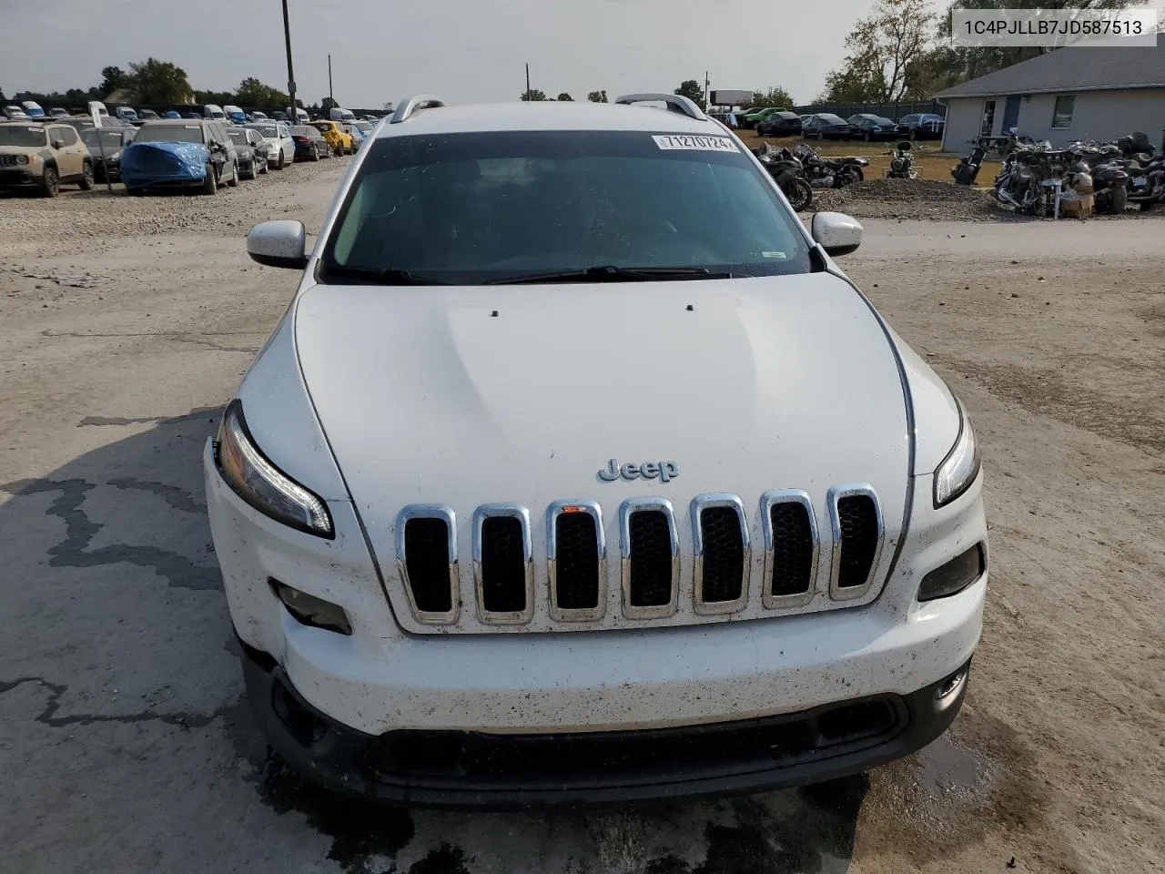 2018 Jeep Cherokee Latitude Plus VIN: 1C4PJLLB7JD587513 Lot: 71270724