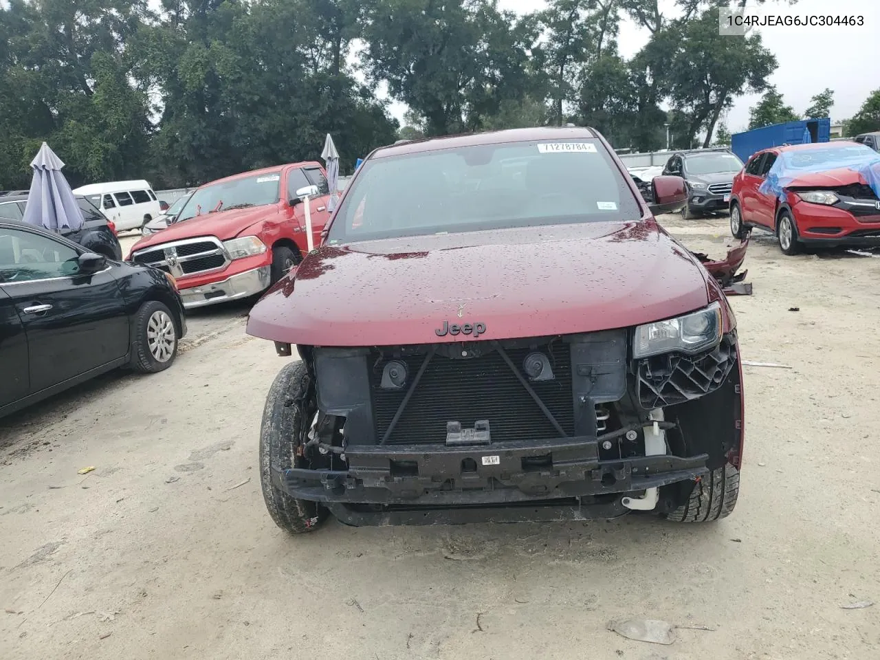 2018 Jeep Grand Cherokee Laredo VIN: 1C4RJEAG6JC304463 Lot: 71278784