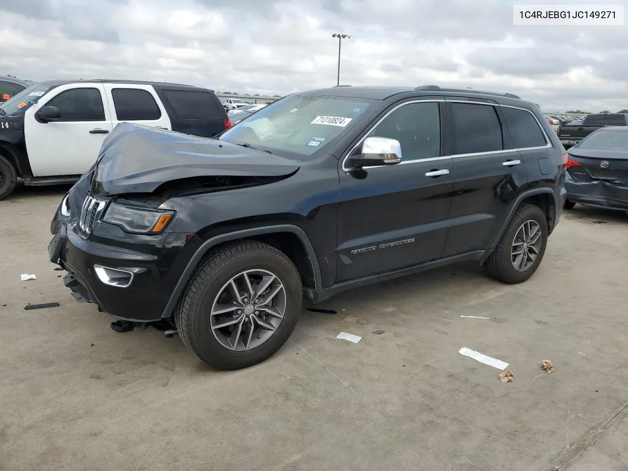 2018 Jeep Grand Cherokee Limited VIN: 1C4RJEBG1JC149271 Lot: 71310824