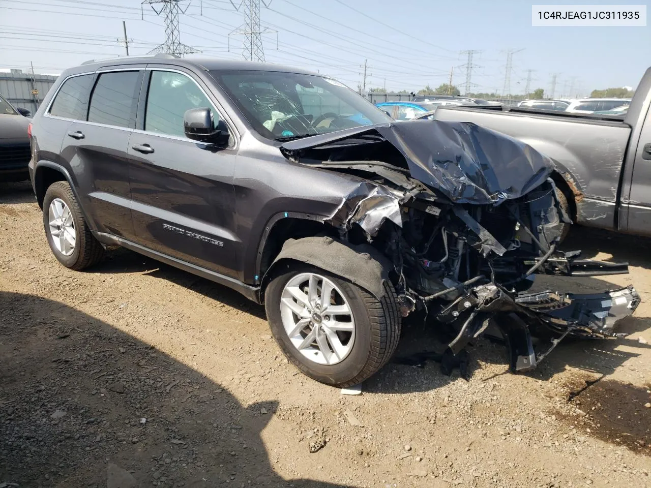 2018 Jeep Grand Cherokee Laredo VIN: 1C4RJEAG1JC311935 Lot: 71318804