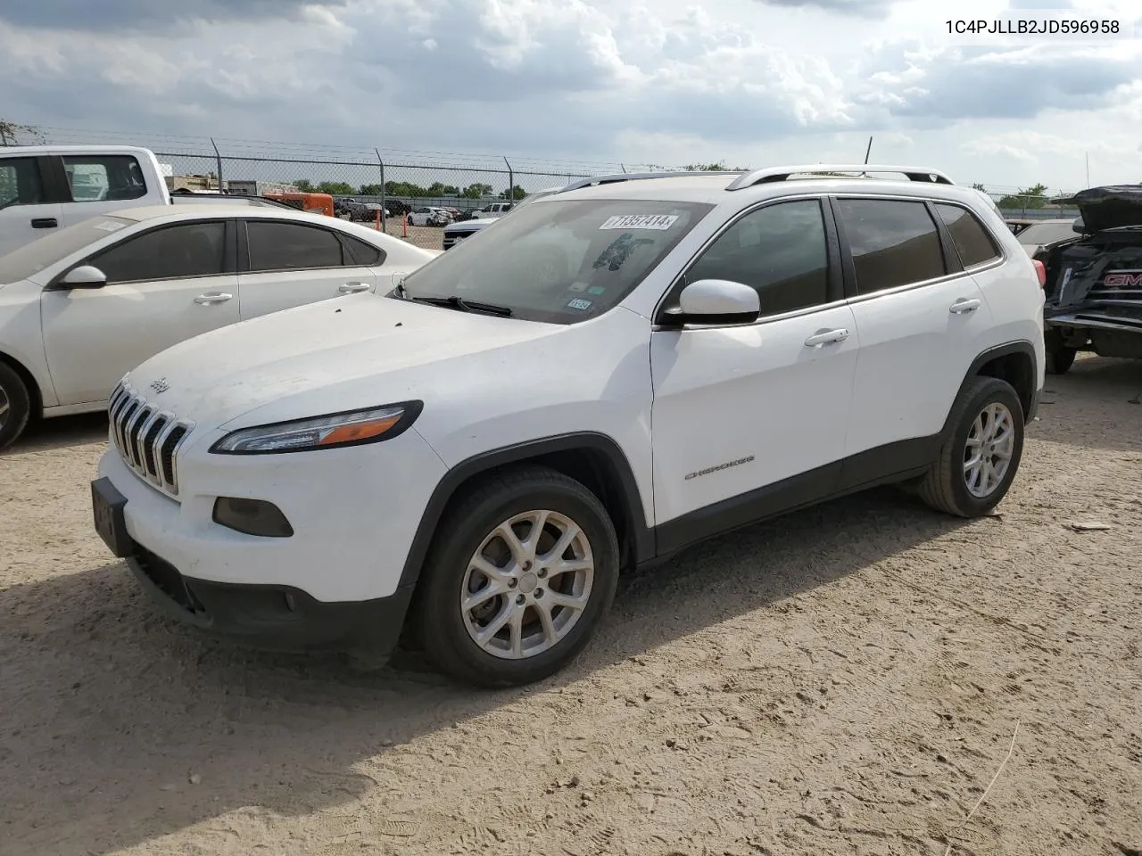 2018 Jeep Cherokee Latitude Plus VIN: 1C4PJLLB2JD596958 Lot: 71357414