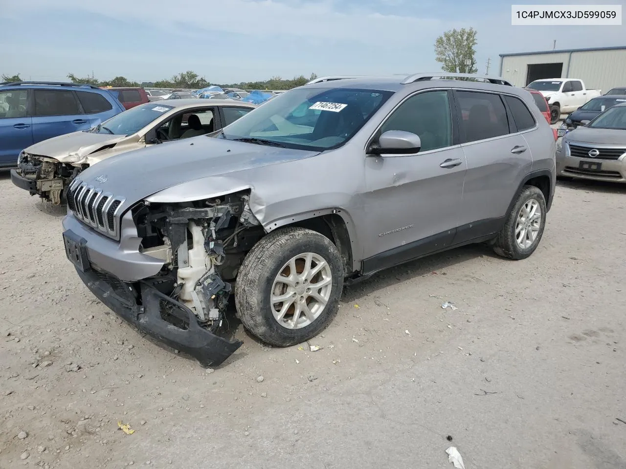 2018 Jeep Cherokee Latitude VIN: 1C4PJMCX3JD599059 Lot: 71467254