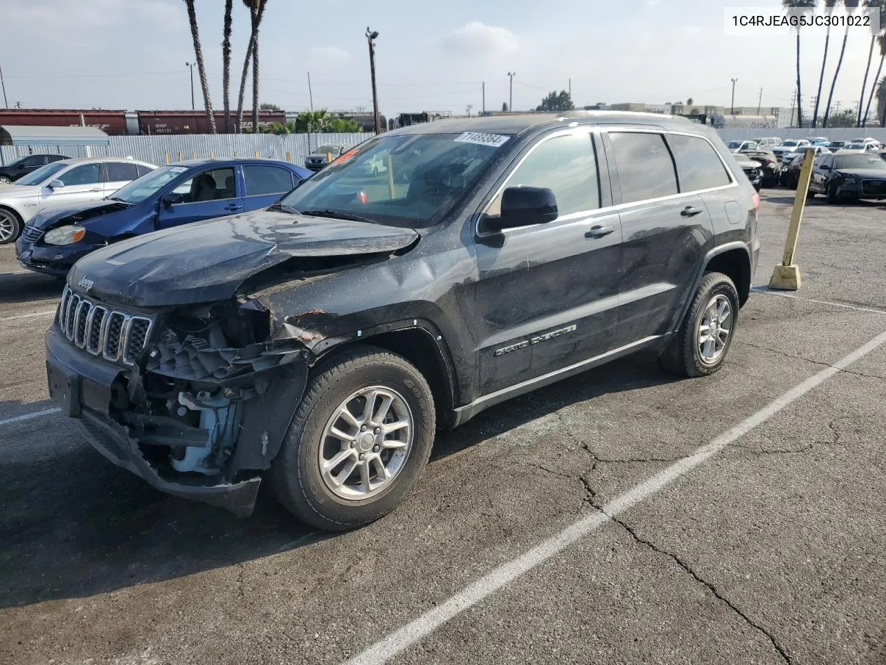 2018 Jeep Grand Cherokee Laredo VIN: 1C4RJEAG5JC301022 Lot: 71489364