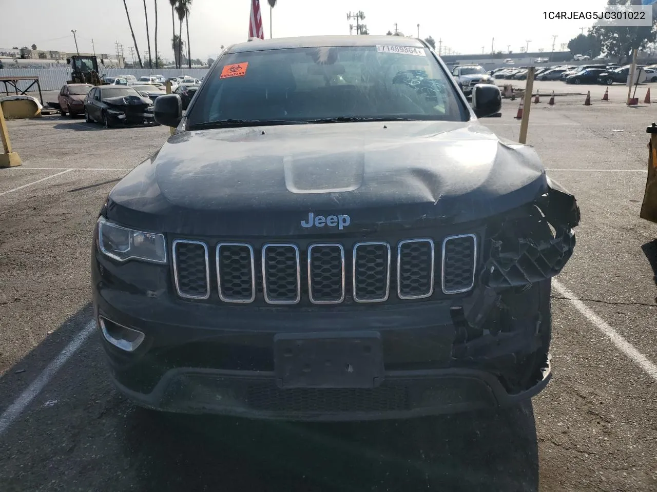 2018 Jeep Grand Cherokee Laredo VIN: 1C4RJEAG5JC301022 Lot: 71489364