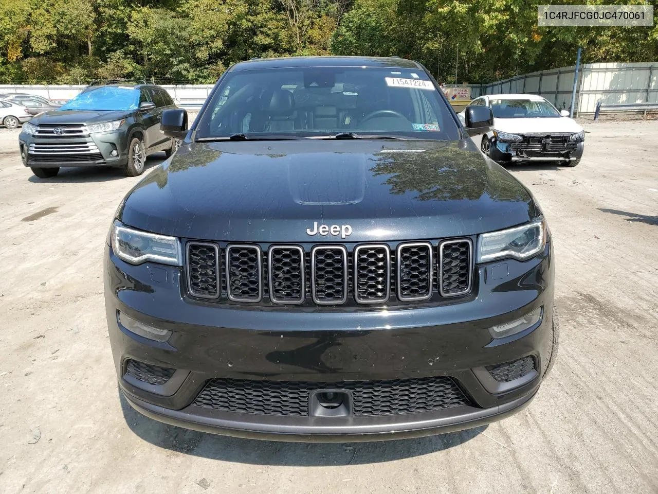 2018 Jeep Grand Cherokee Overland VIN: 1C4RJFCG0JC470061 Lot: 71547224