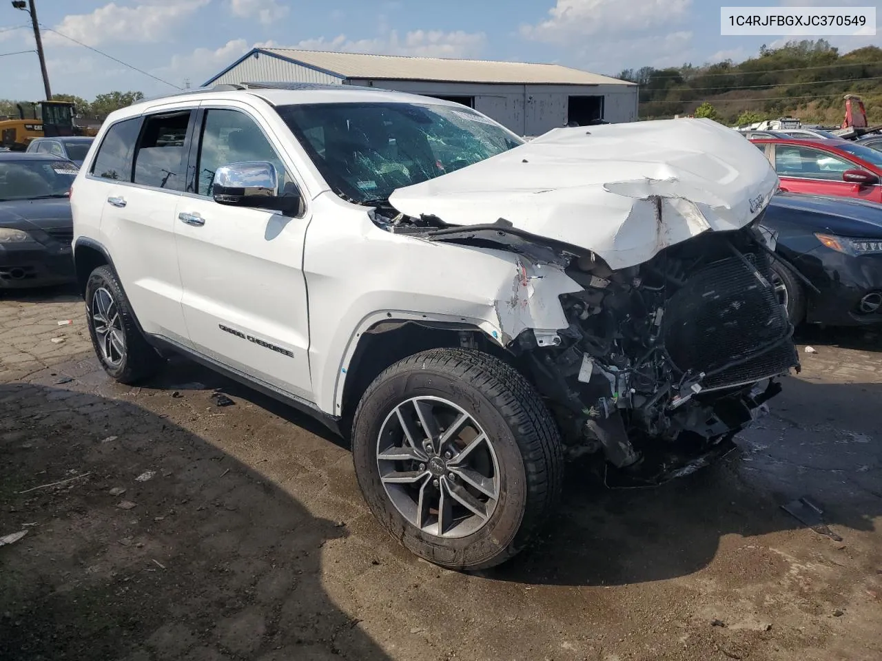 2018 Jeep Grand Cherokee Limited VIN: 1C4RJFBGXJC370549 Lot: 71633374