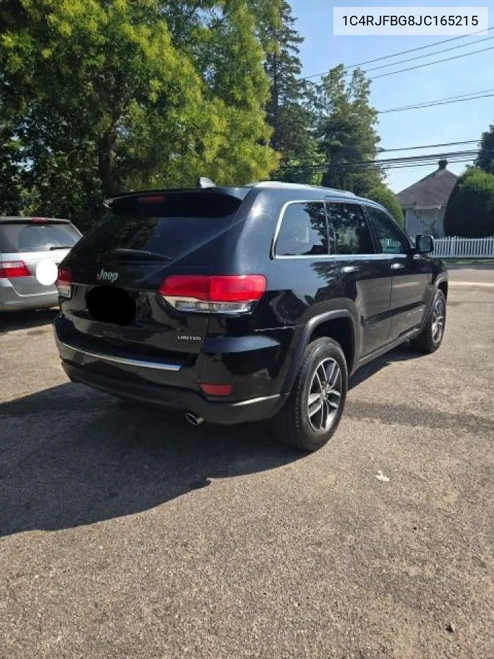 2018 Jeep Grand Cherokee Limited VIN: 1C4RJFBG8JC165215 Lot: 71634814