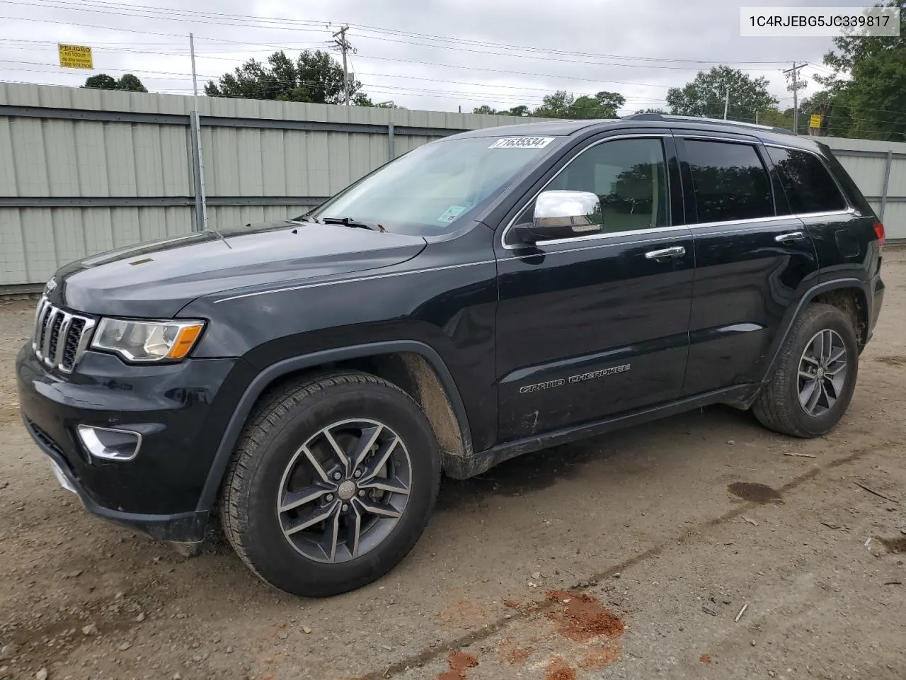 2018 Jeep Grand Cherokee Limited VIN: 1C4RJEBG5JC339817 Lot: 71635534