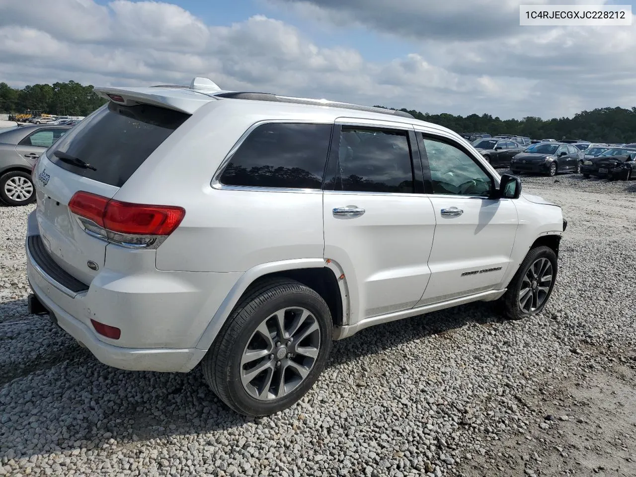 2018 Jeep Grand Cherokee Overland VIN: 1C4RJECGXJC228212 Lot: 71746544