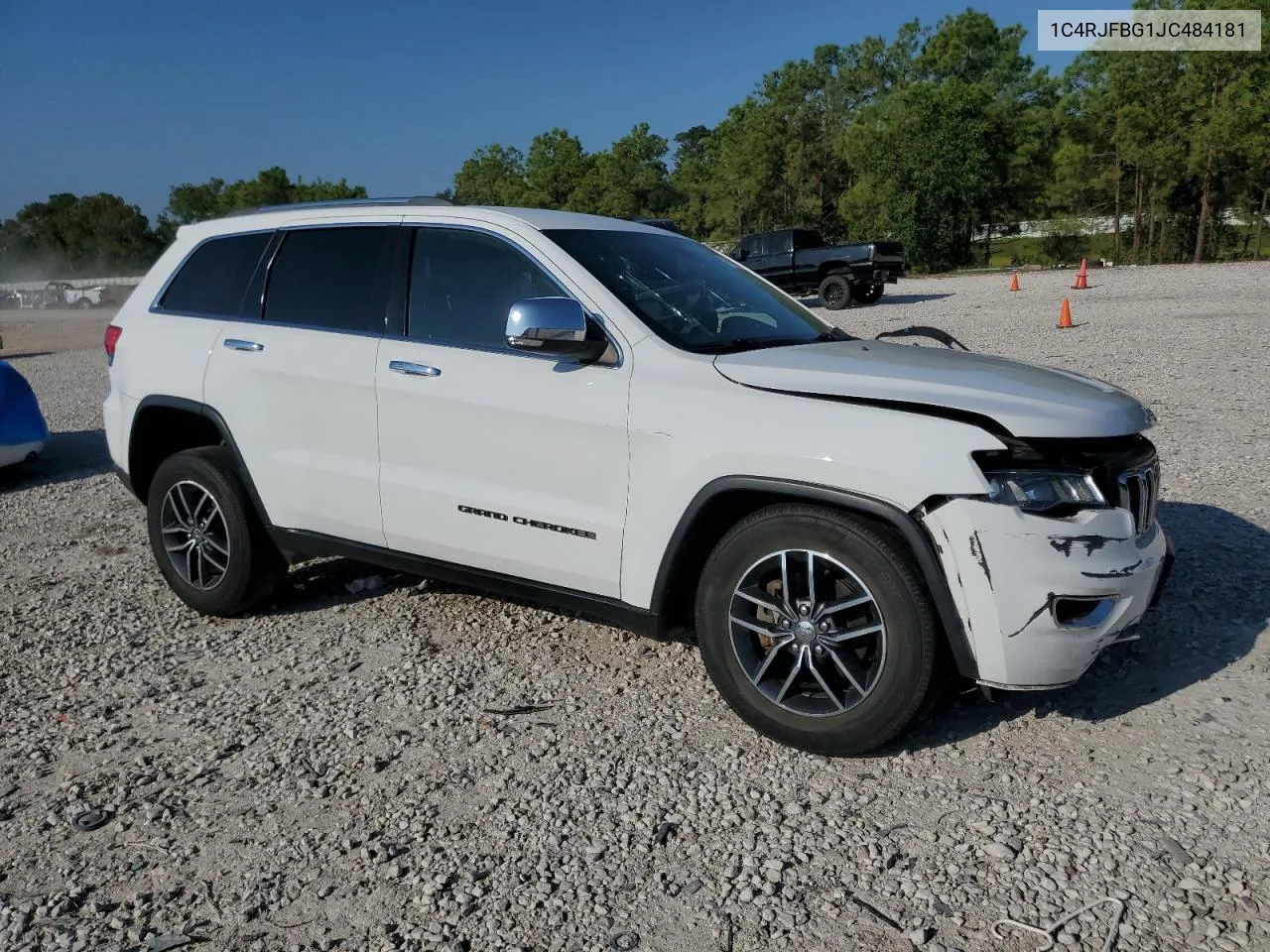 2018 Jeep Grand Cherokee Limited VIN: 1C4RJFBG1JC484181 Lot: 71751584