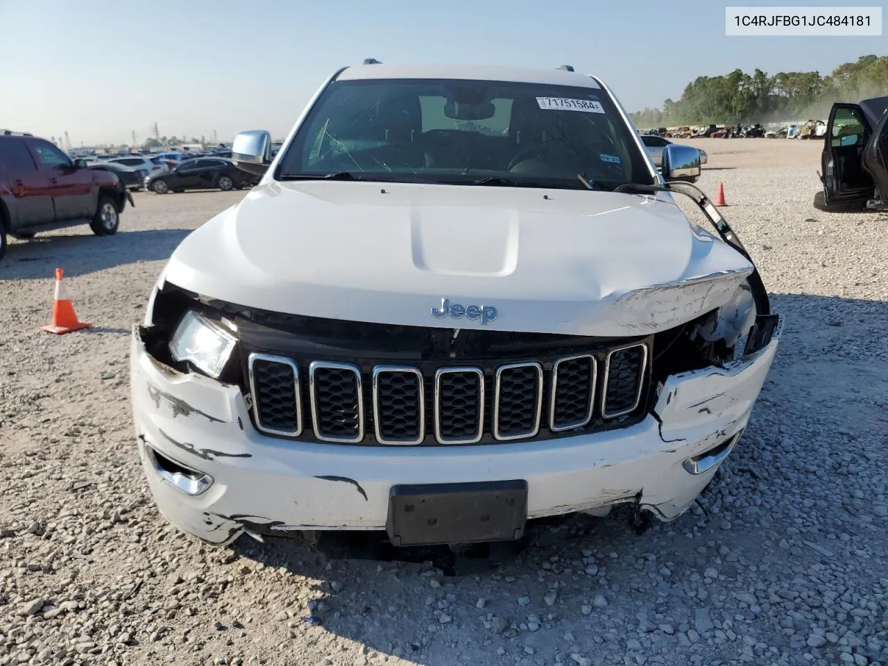 2018 Jeep Grand Cherokee Limited VIN: 1C4RJFBG1JC484181 Lot: 71751584