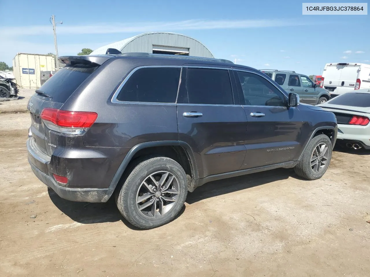 2018 Jeep Grand Cherokee Limited VIN: 1C4RJFBG3JC378864 Lot: 71758174