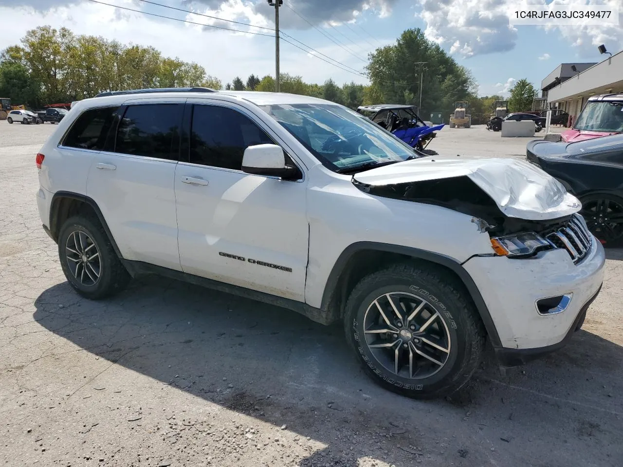 2018 Jeep Grand Cherokee Laredo VIN: 1C4RJFAG3JC349477 Lot: 71763074