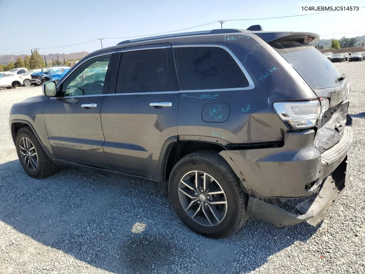 2018 Jeep Grand Cherokee Limited VIN: 1C4RJEBM5JC514573 Lot: 71796904