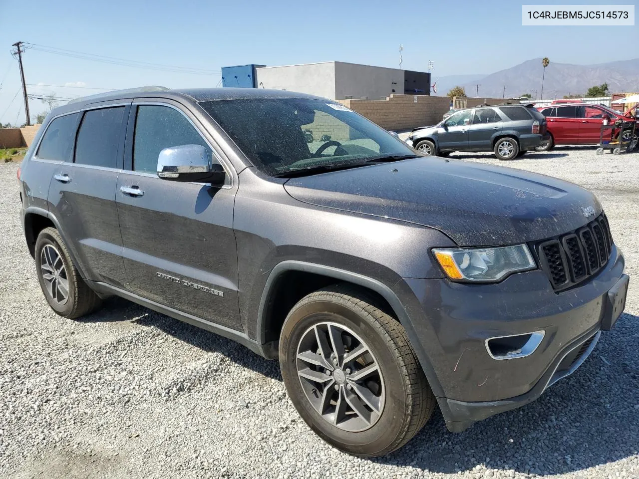 2018 Jeep Grand Cherokee Limited VIN: 1C4RJEBM5JC514573 Lot: 71796904