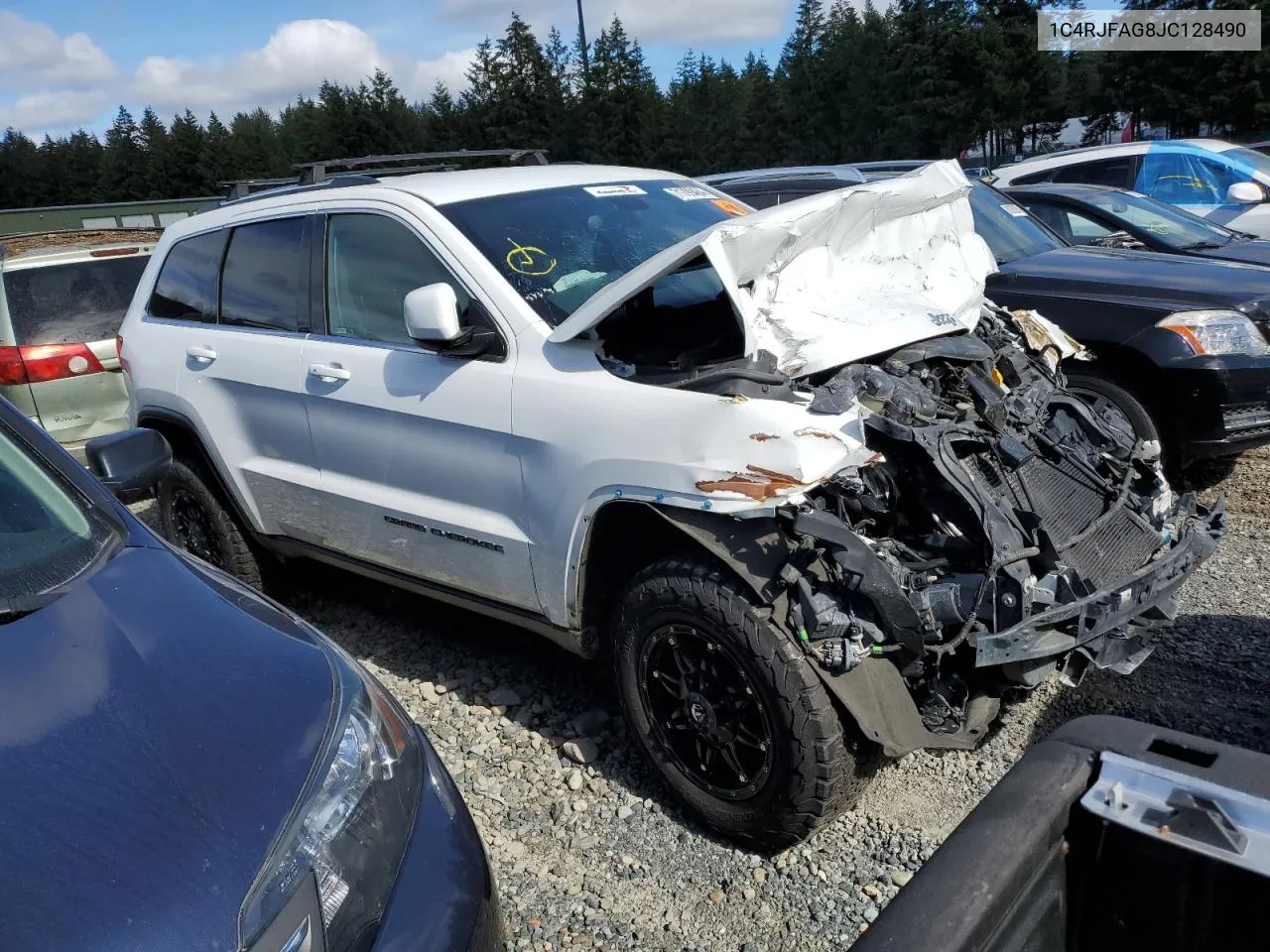 2018 Jeep Grand Cherokee Laredo VIN: 1C4RJFAG8JC128490 Lot: 71799464