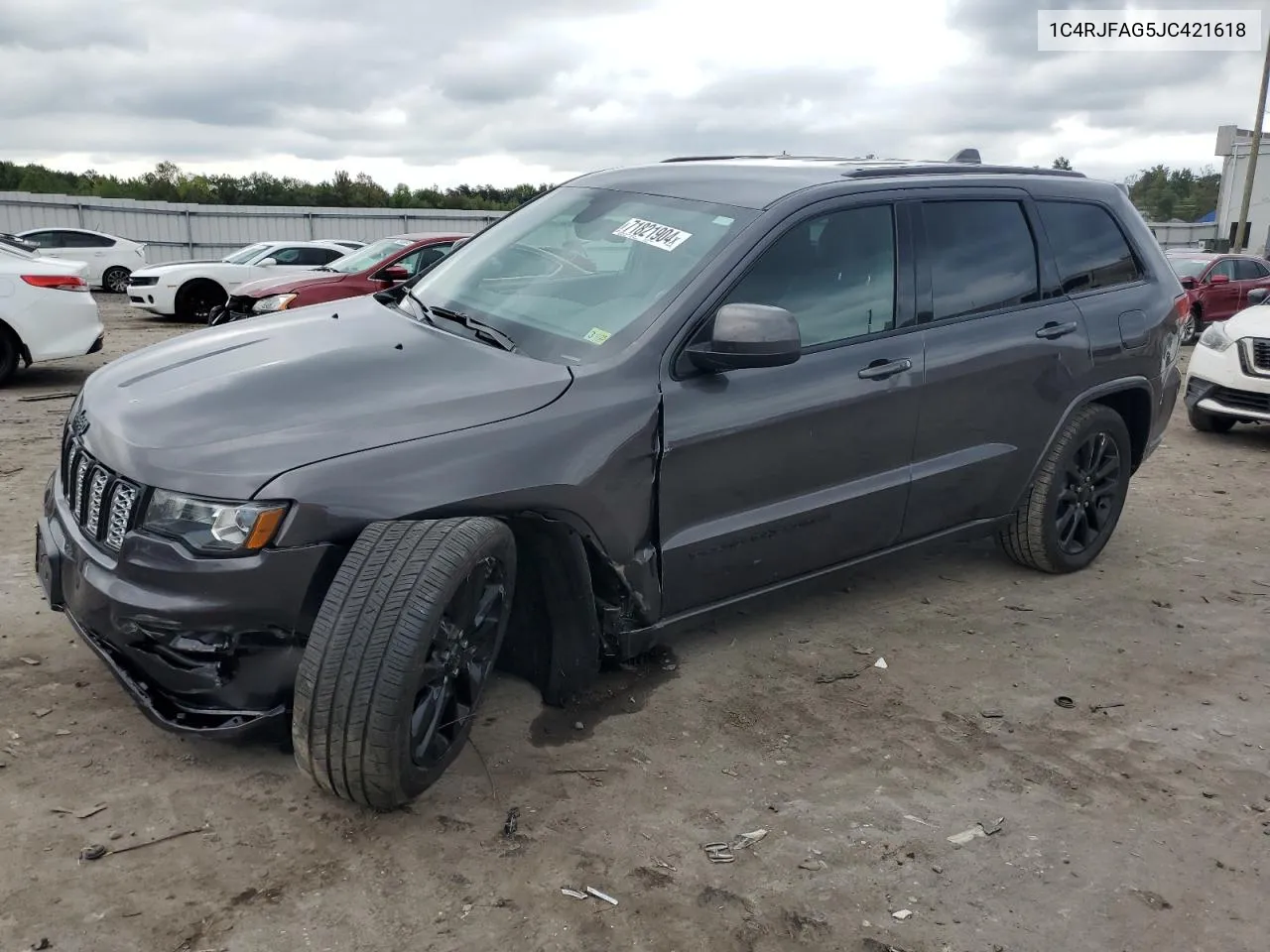 2018 Jeep Grand Cherokee Laredo VIN: 1C4RJFAG5JC421618 Lot: 71821904